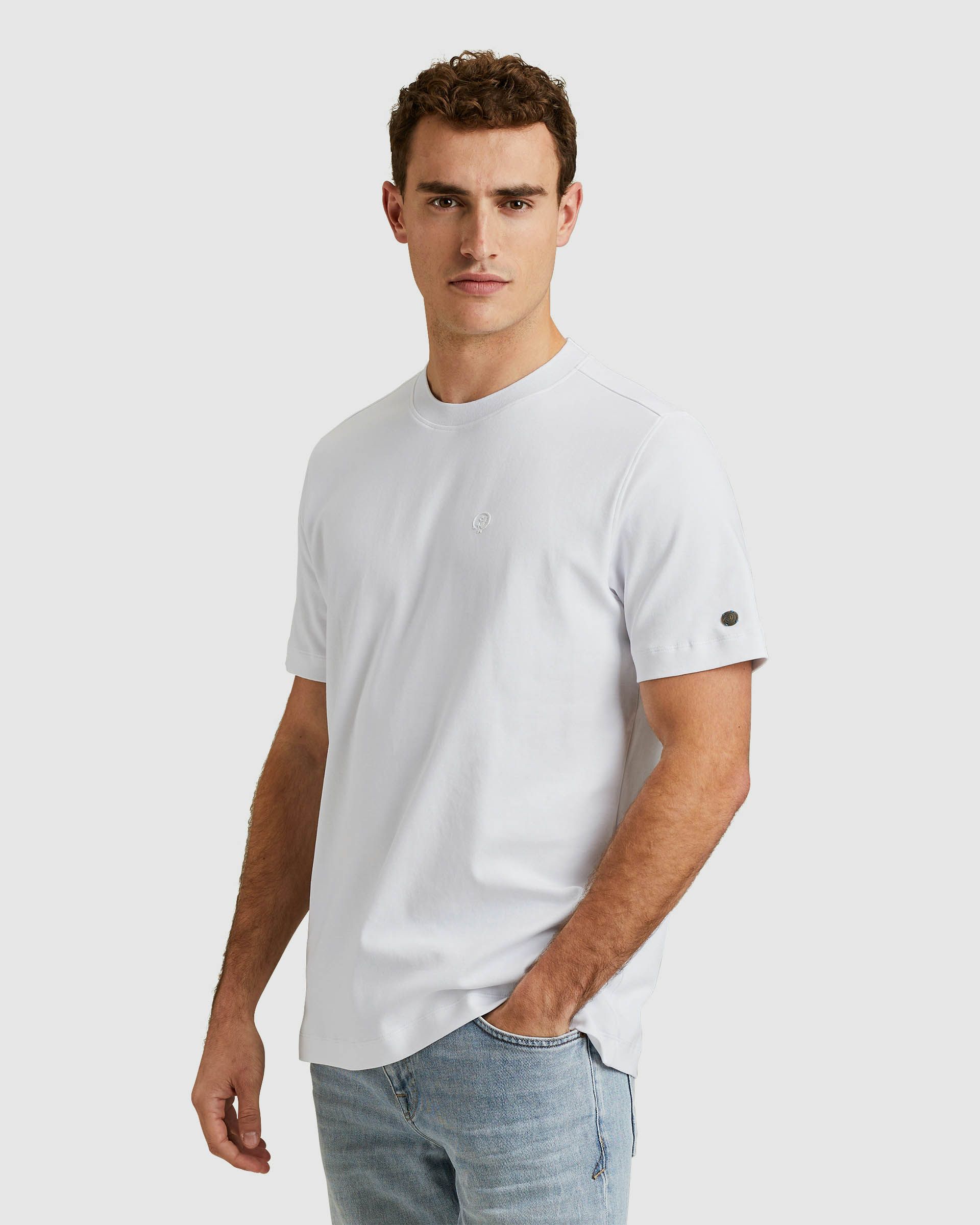 Cast Iron T-shirt KM Wit 101508-001-L