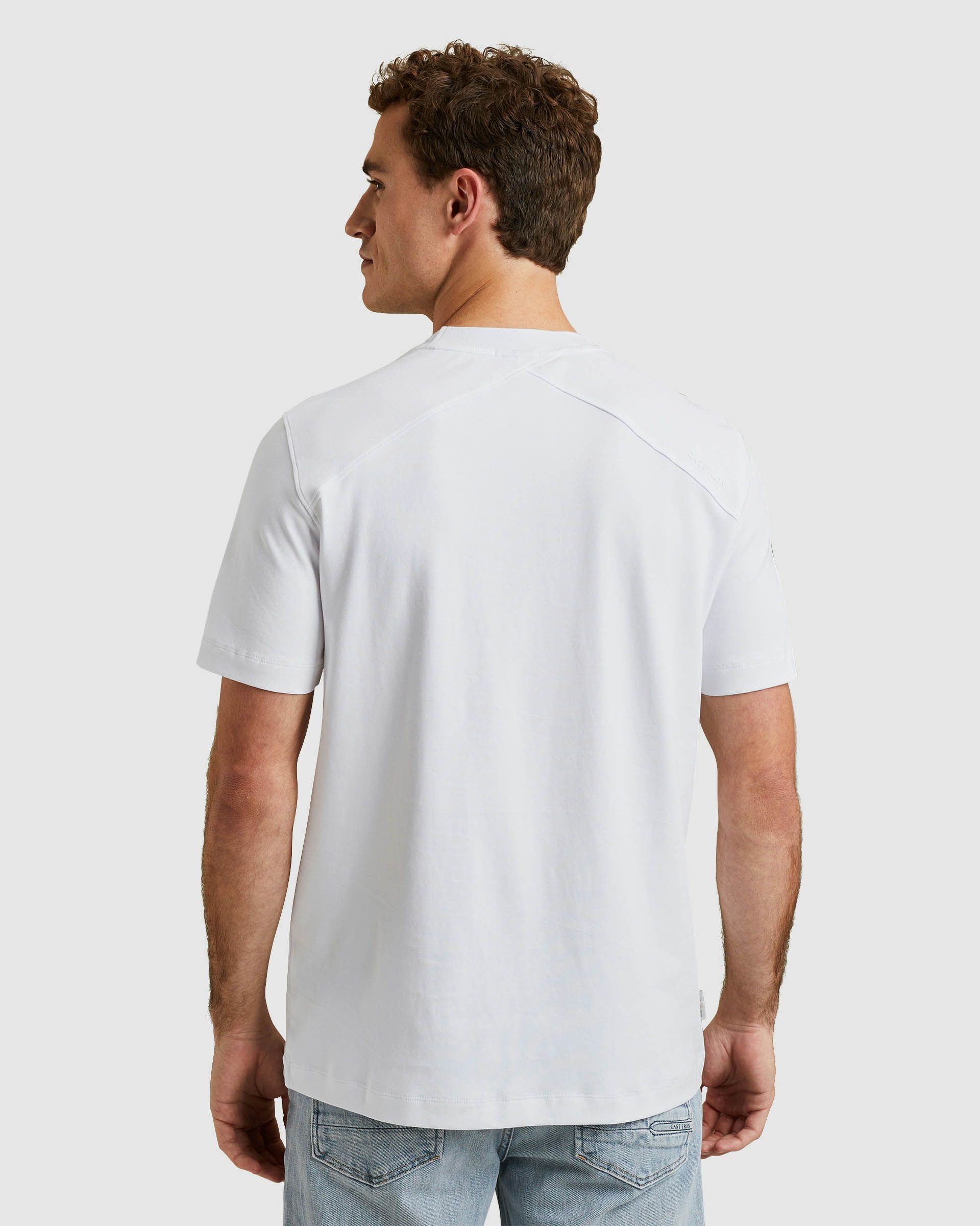 Cast Iron T-shirt KM Wit 101508-001-L