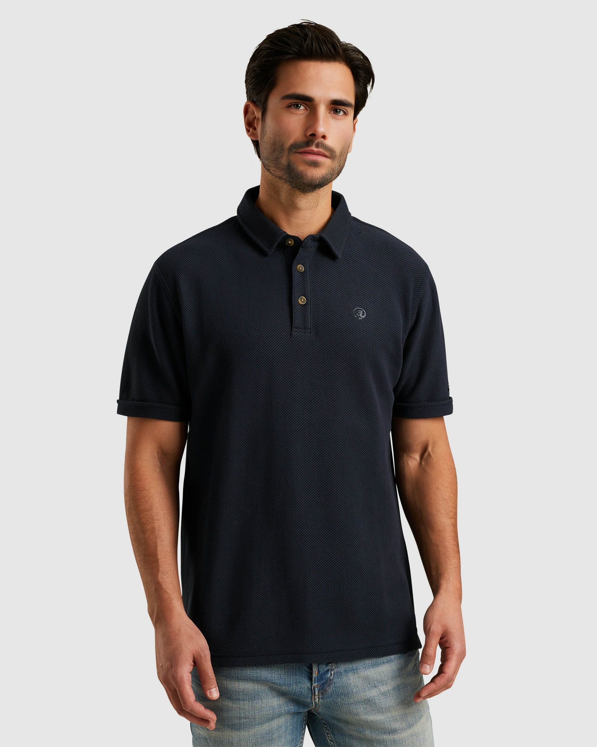 Cast Iron Polo KM Blauw 101523-001-L