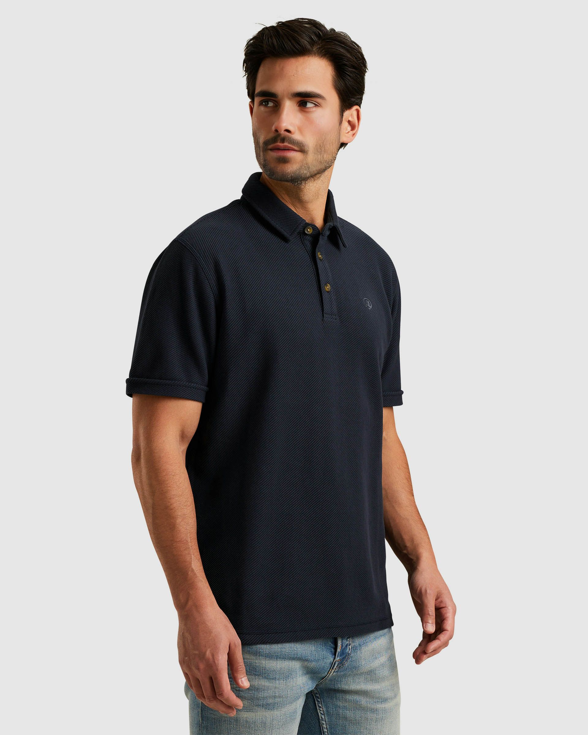 Cast Iron Polo KM Blauw 101523-001-L