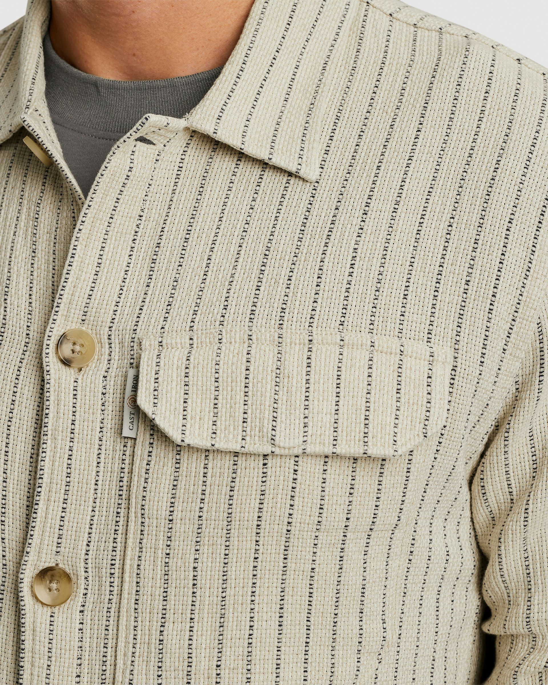 Cast Iron Overshirt Zilver 101543-001-L