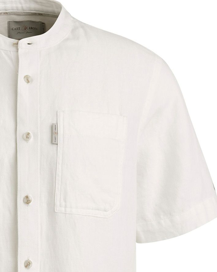 Cast Iron Casual Overhemd KM Wit 101553-001-L