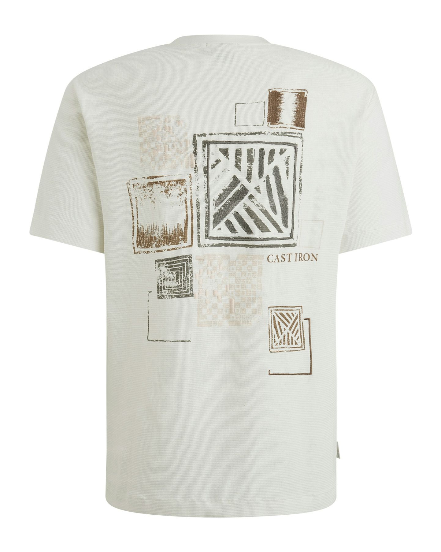 Cast Iron T-shirt KM Wit 101555-001-L