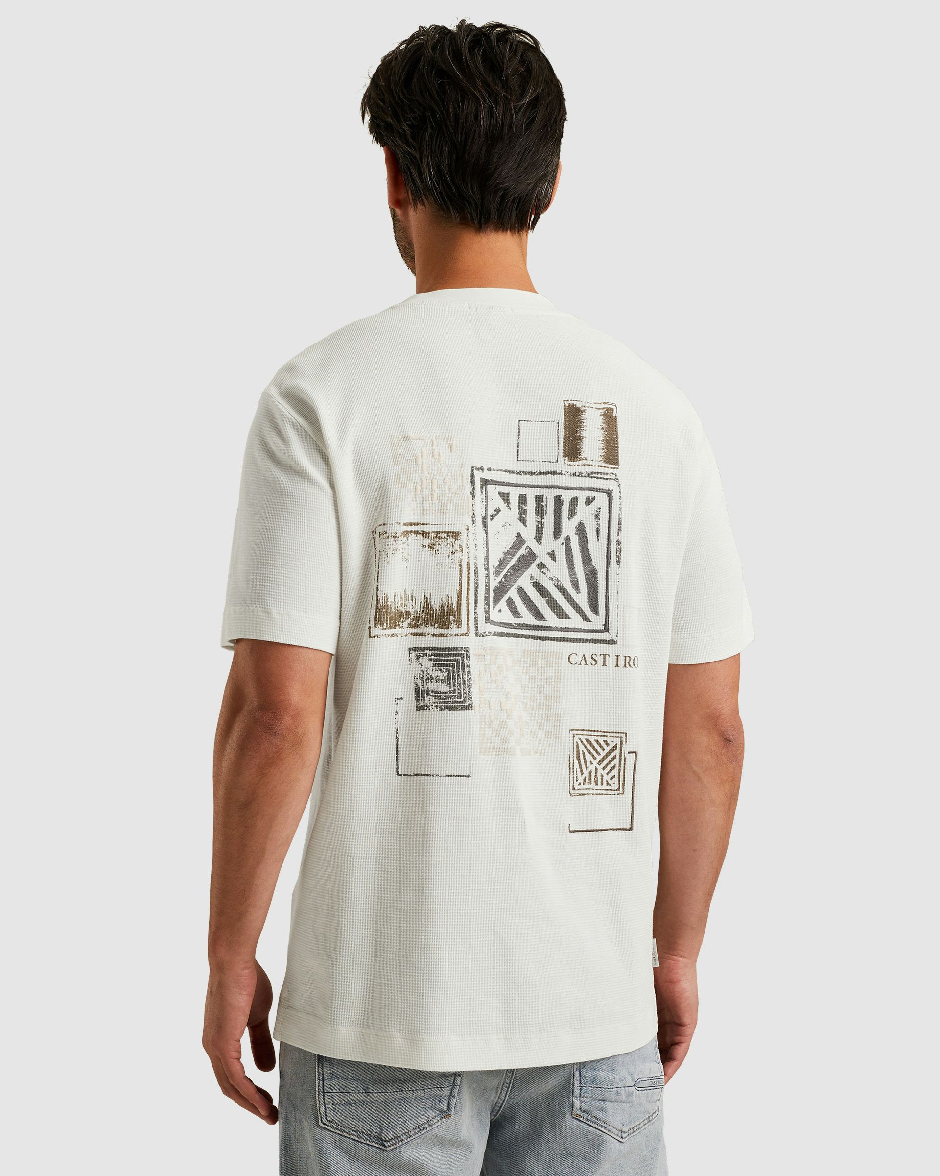 Cast Iron T-shirt KM Wit 101555-001-L