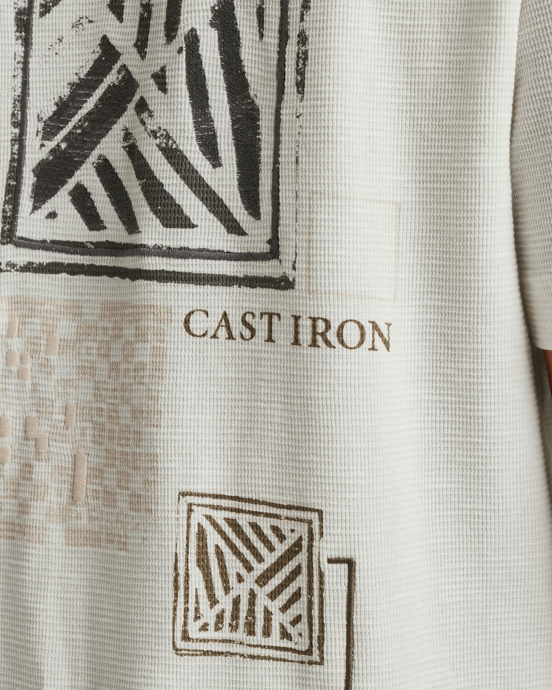 Cast Iron T-shirt KM Wit 101555-001-L