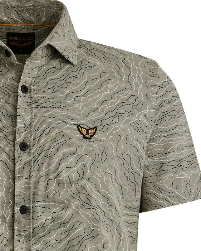 PME Legend Casual Overhemd KM Groen 101925-001-L