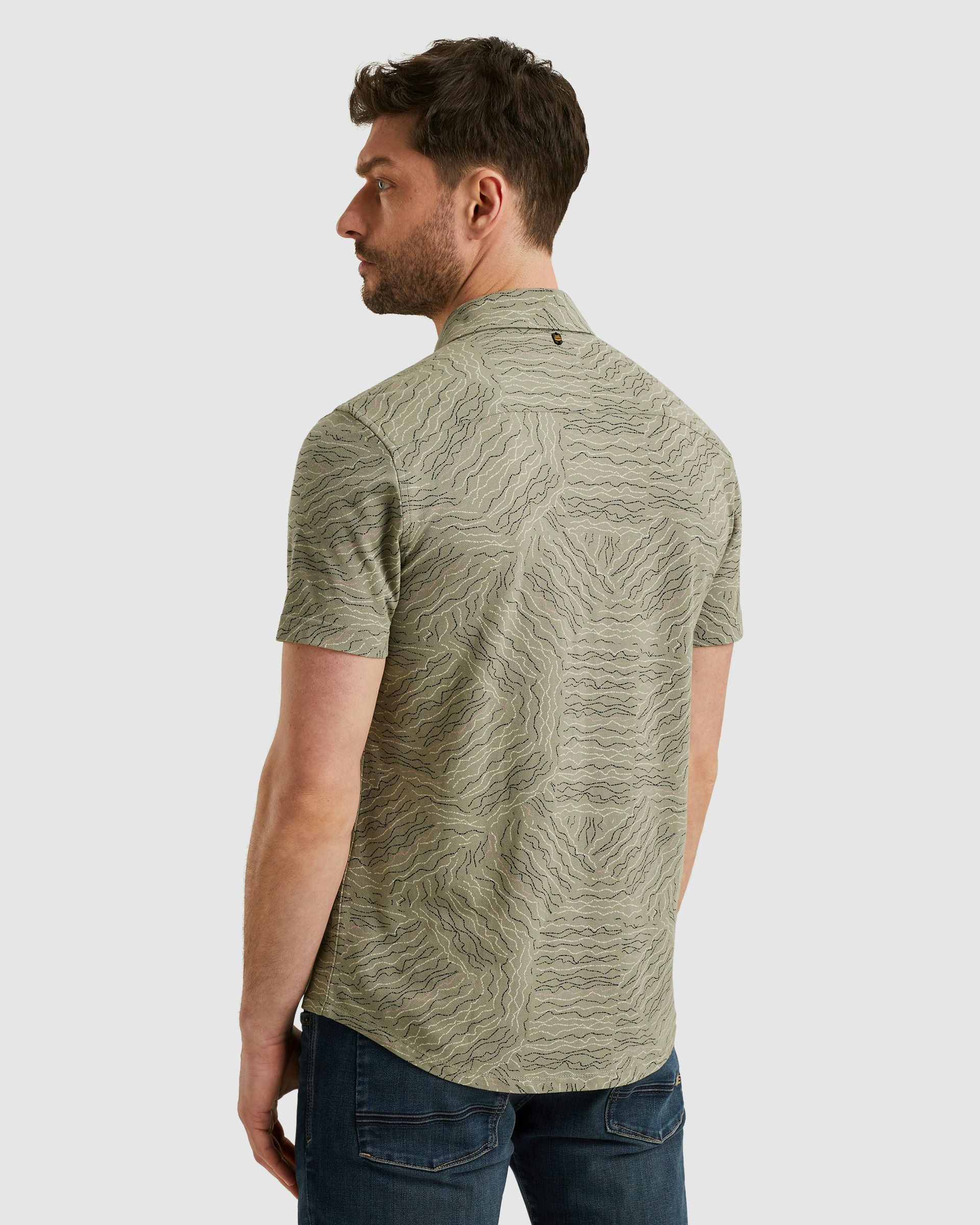 PME Legend Casual Overhemd KM Groen 101925-001-L