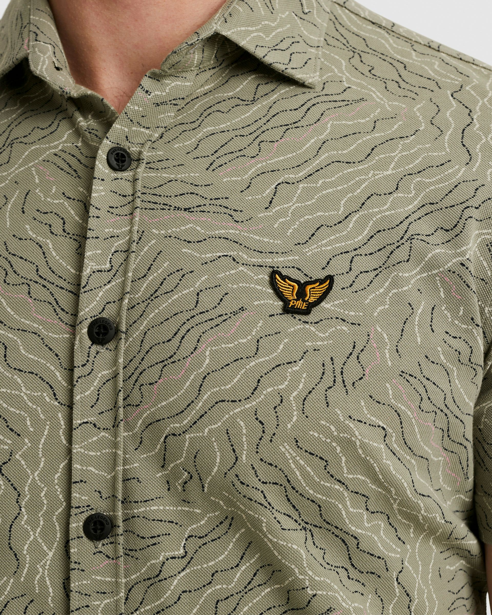 PME Legend Casual Overhemd KM Groen 101925-001-L
