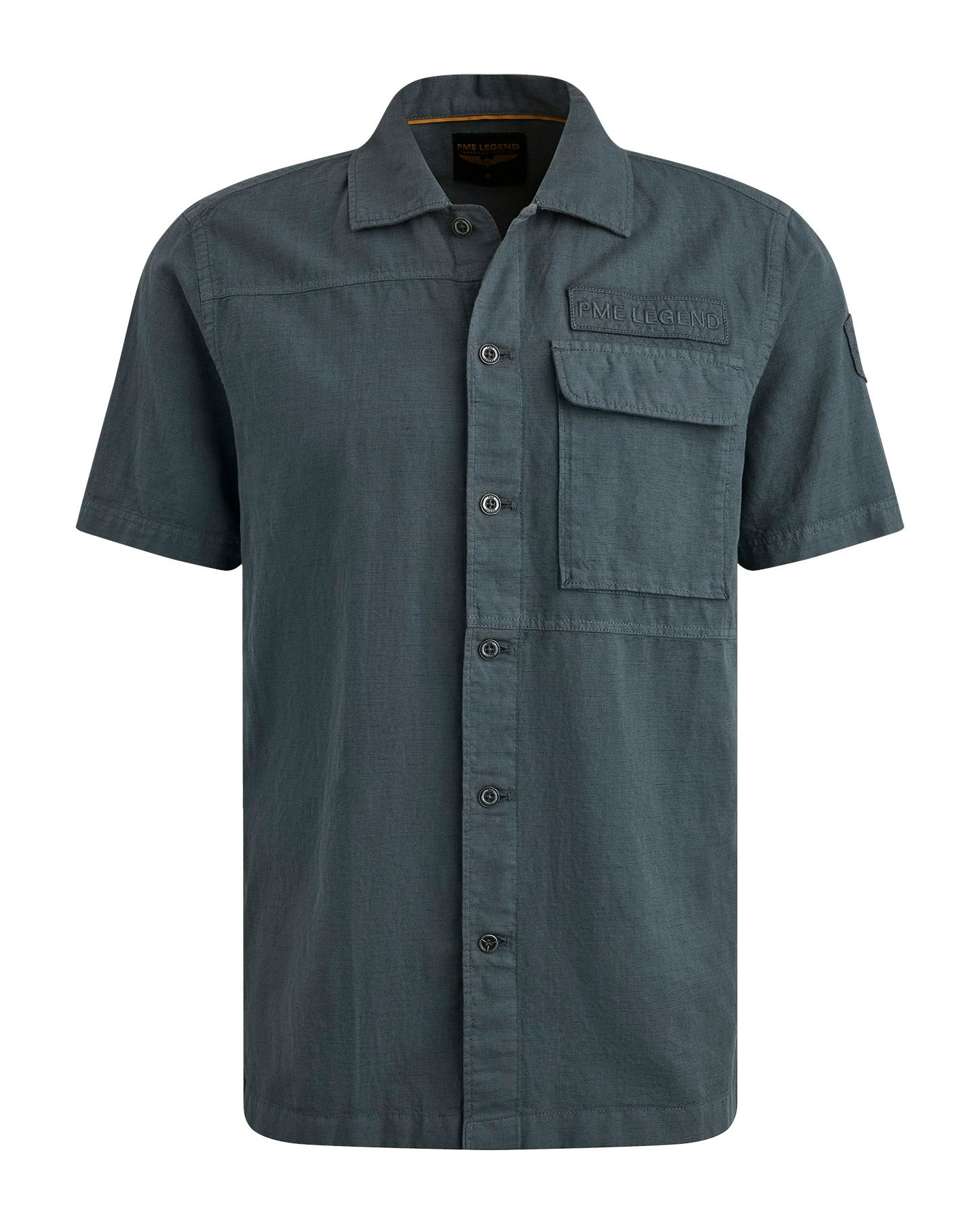 PME Legend Casual Overhemd KM Antraciet 101928-001-L