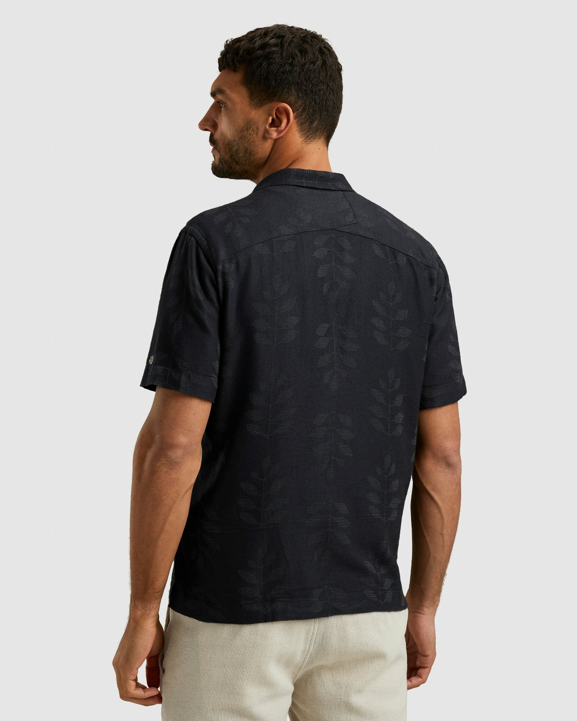 Cast Iron Casual Overhemd KM Blauw 102000-001-L