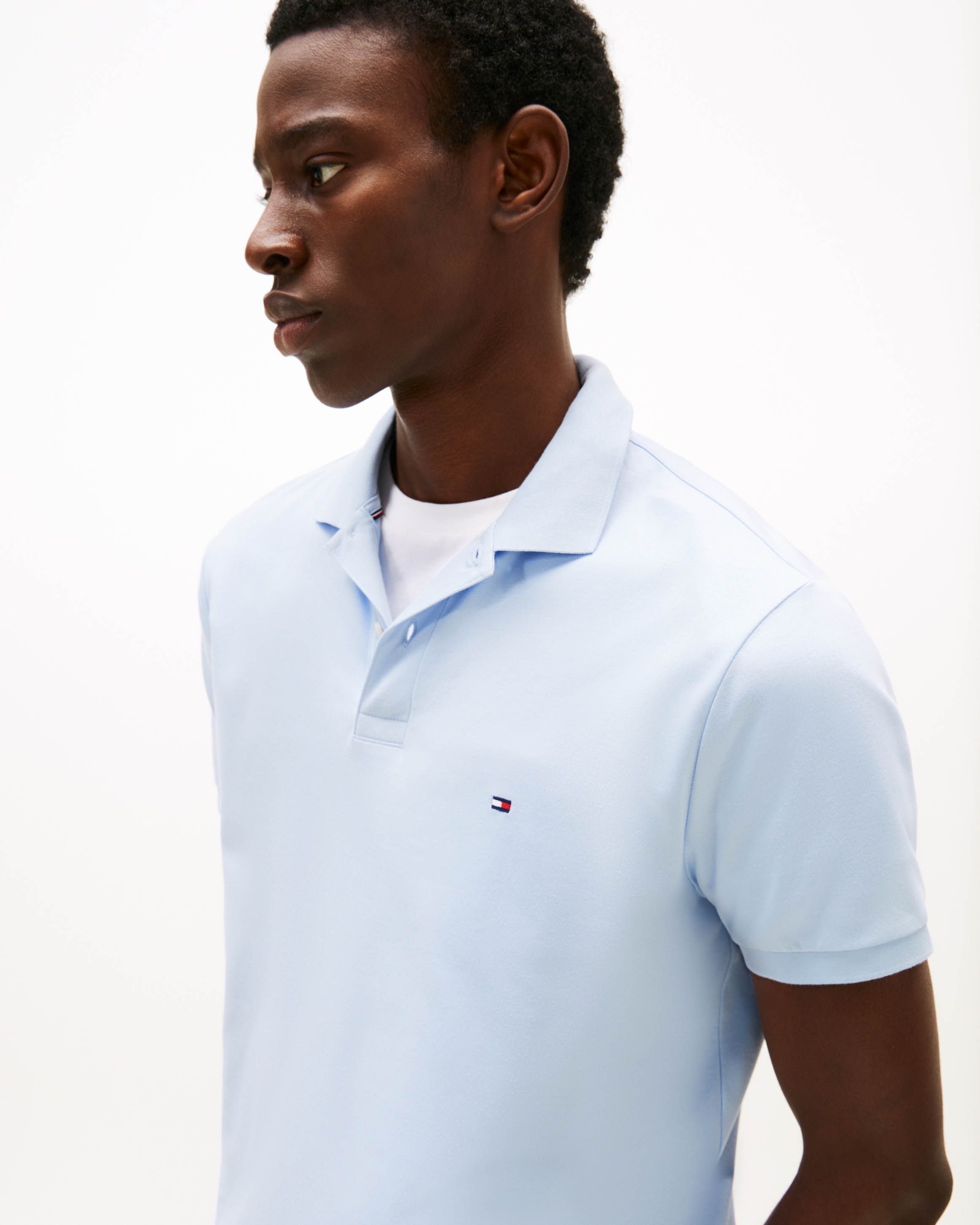 Tommy Hilfiger Menswear Polo SS Licht blauw 102784-001-L