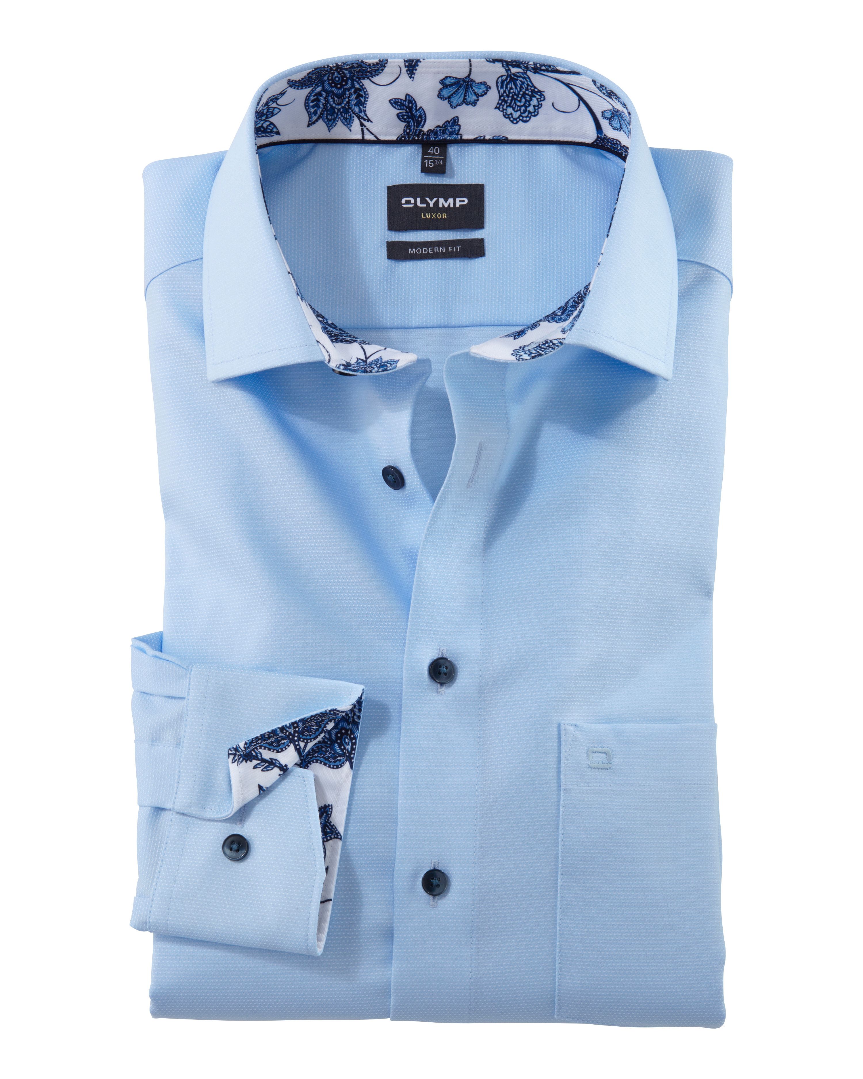 OLYMP Dress Shirt LS Blauw 103100-001-41