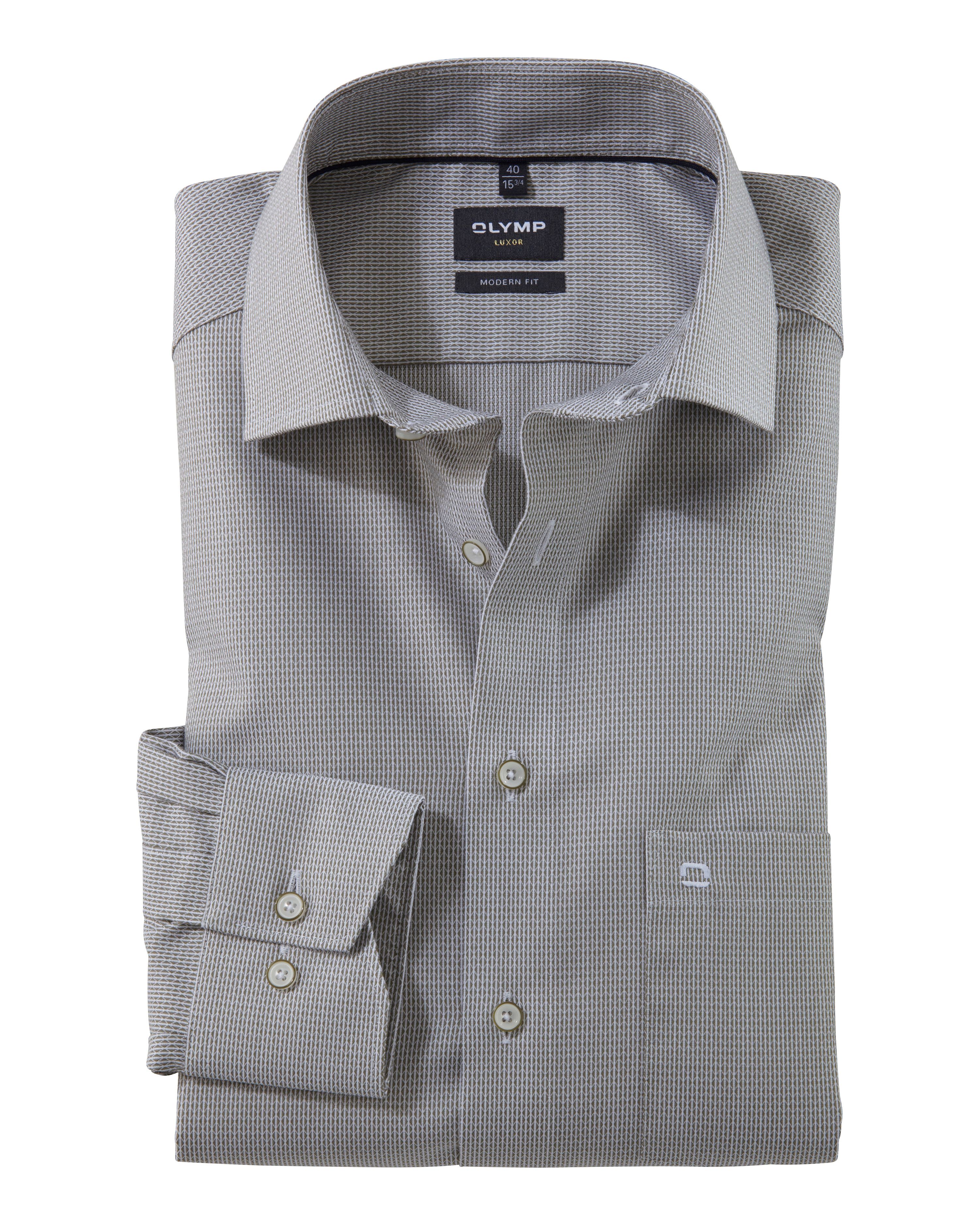 OLYMP Dress Shirt LS Groen 103108-001-41