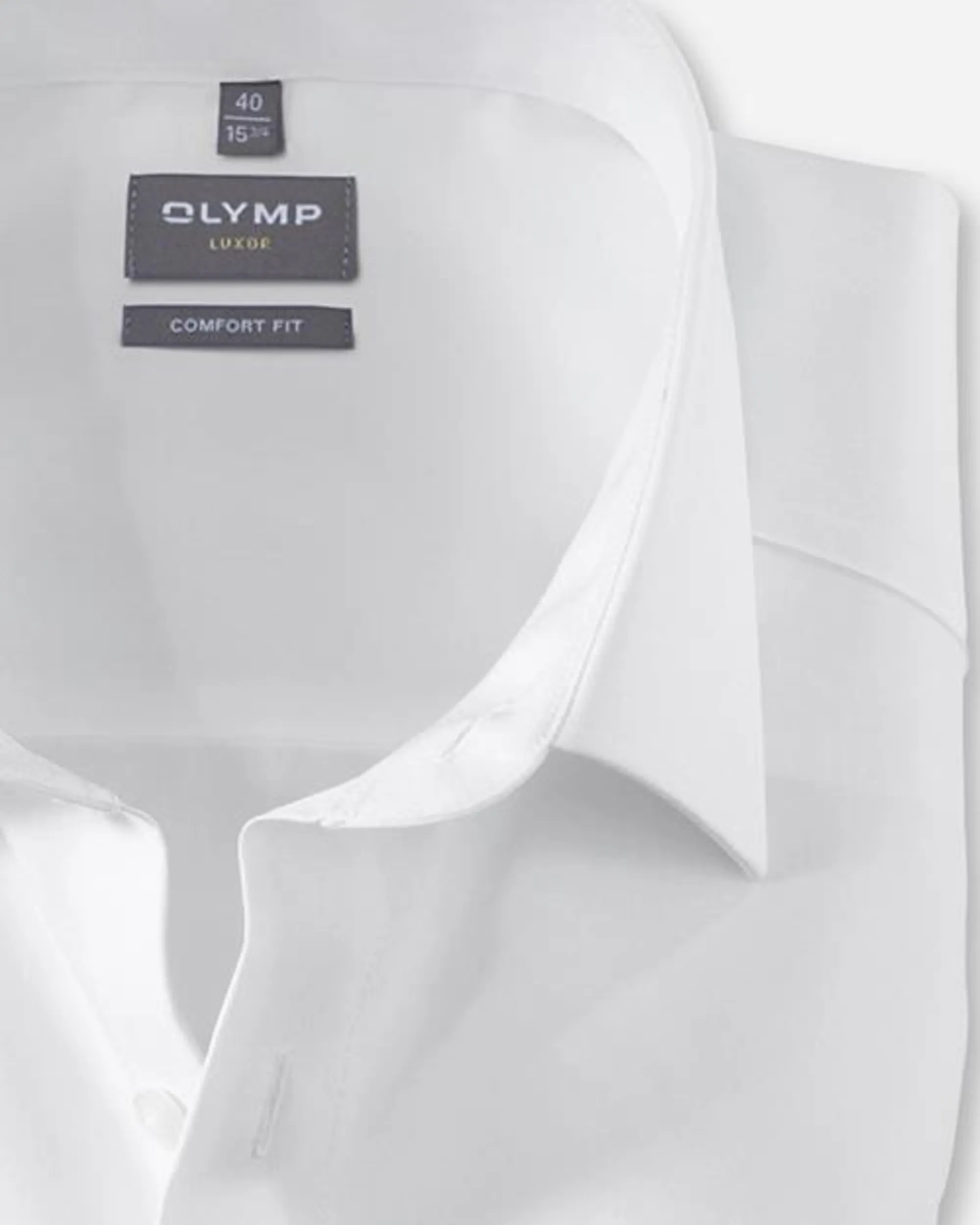 OLYMP Luxor Comfort fit Overhemd LM Wit 011376-01-38