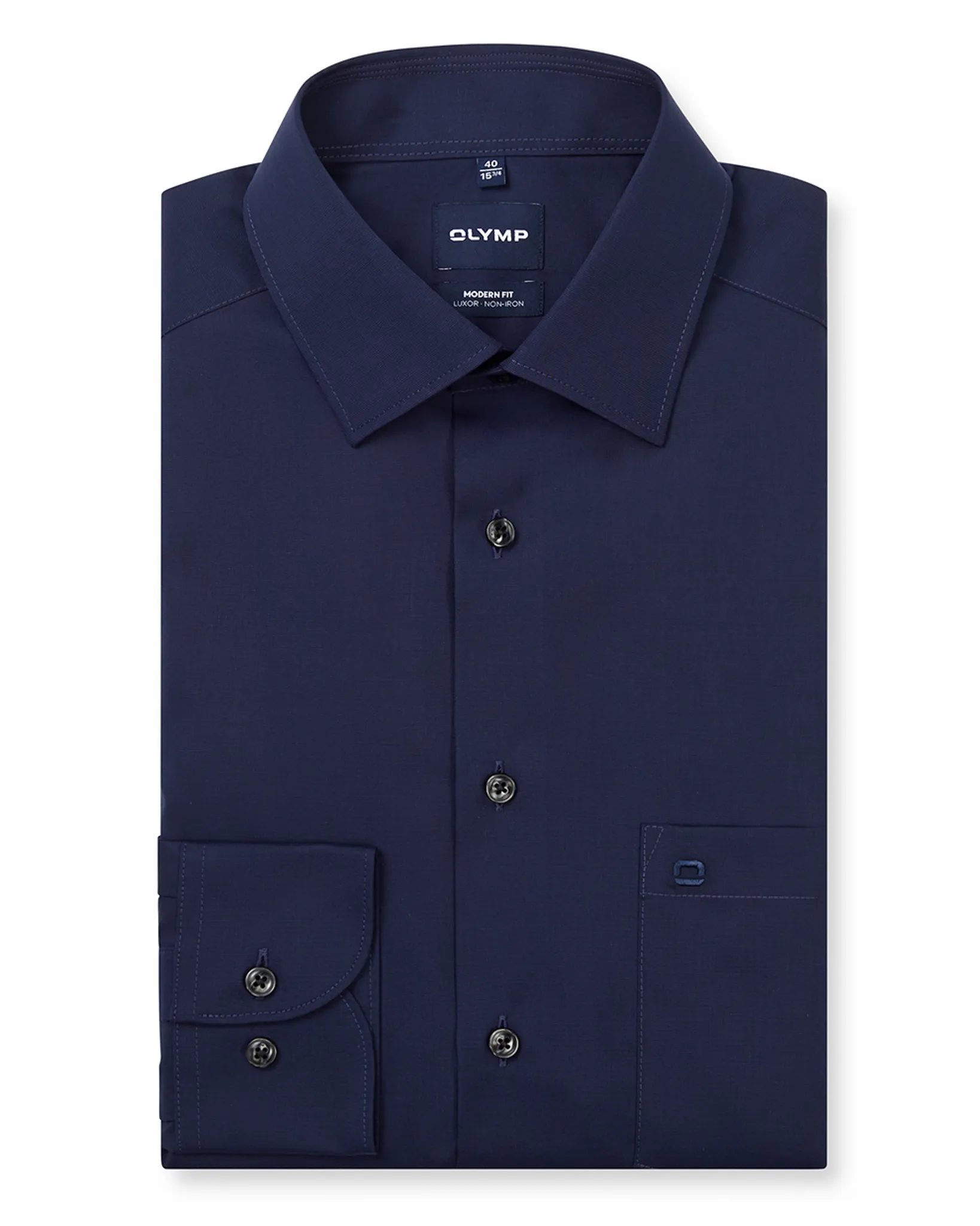 OLYMP Casual Overhemd LM Donker blauw 011429-72-45