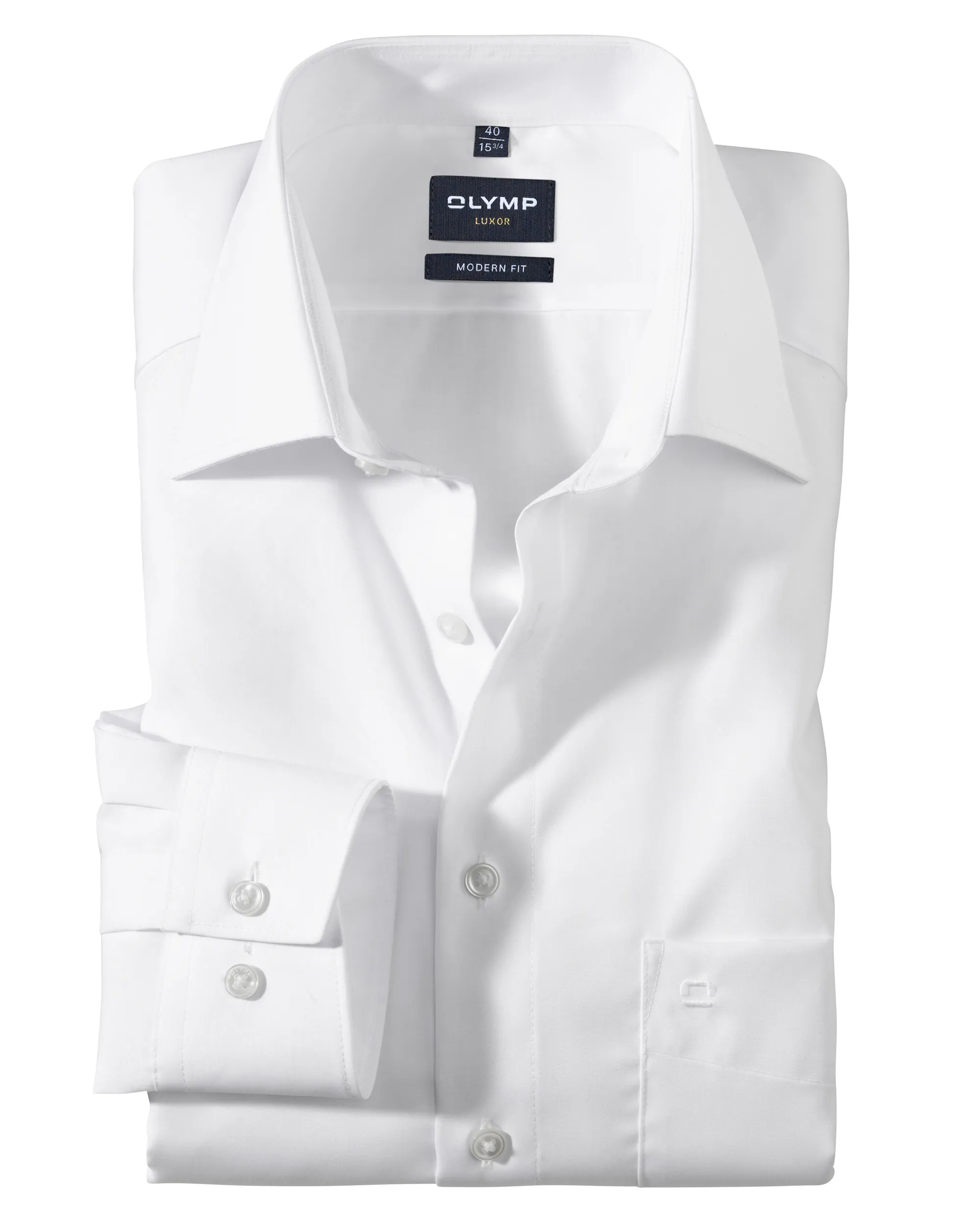 OLYMP Luxor Modern Fit Overhemd LM Wit 011430-01-47