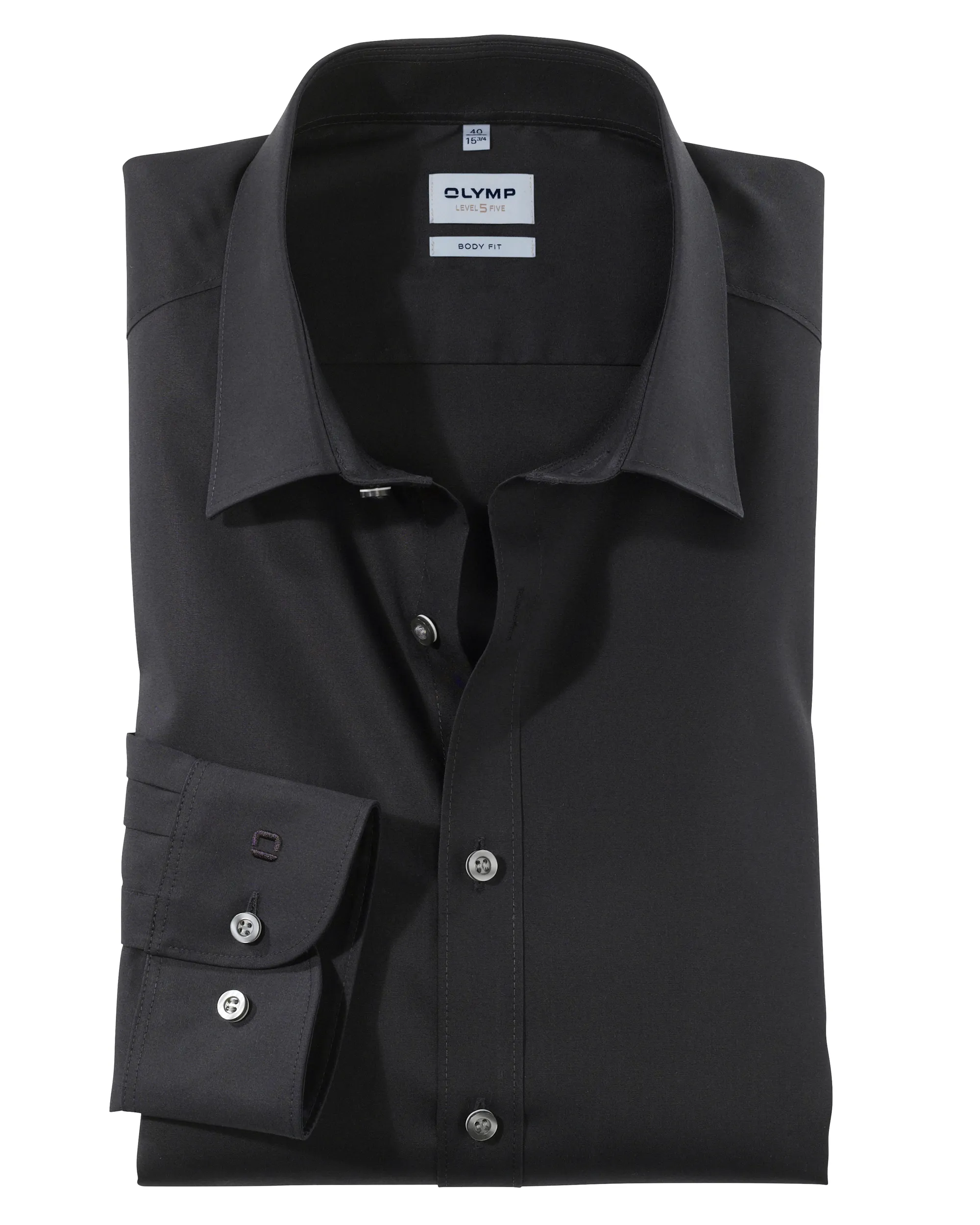 OLYMP Casual Overhemd LM Zwart 011521-10-42