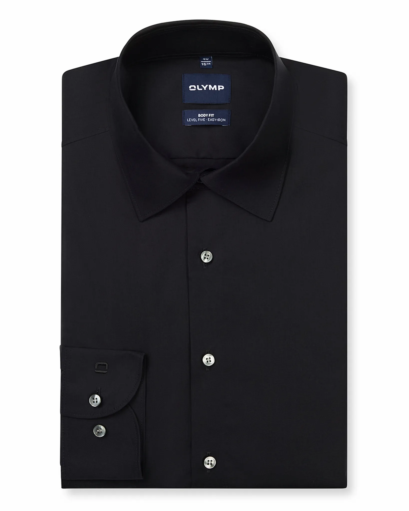 OLYMP Casual Overhemd LM Zwart 011521-10-42