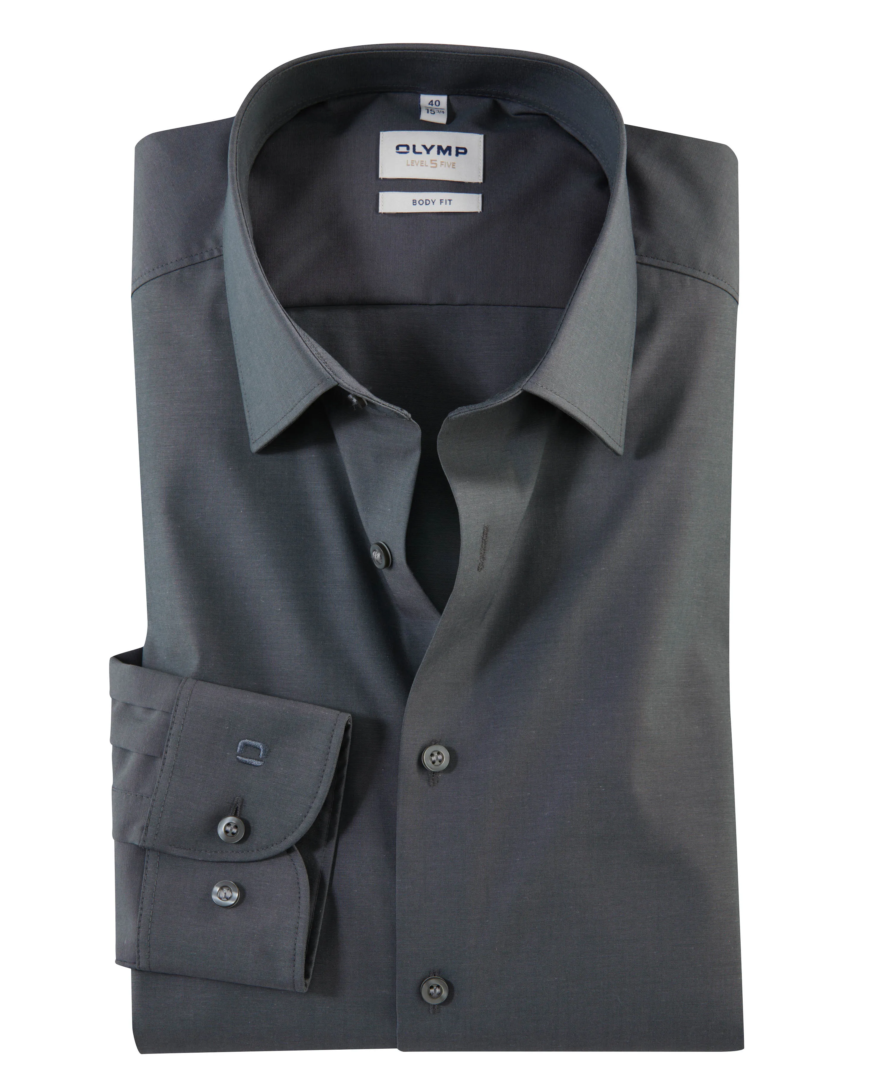 OLYMP Casual Overhemd LM Antraciet 011542-26-42