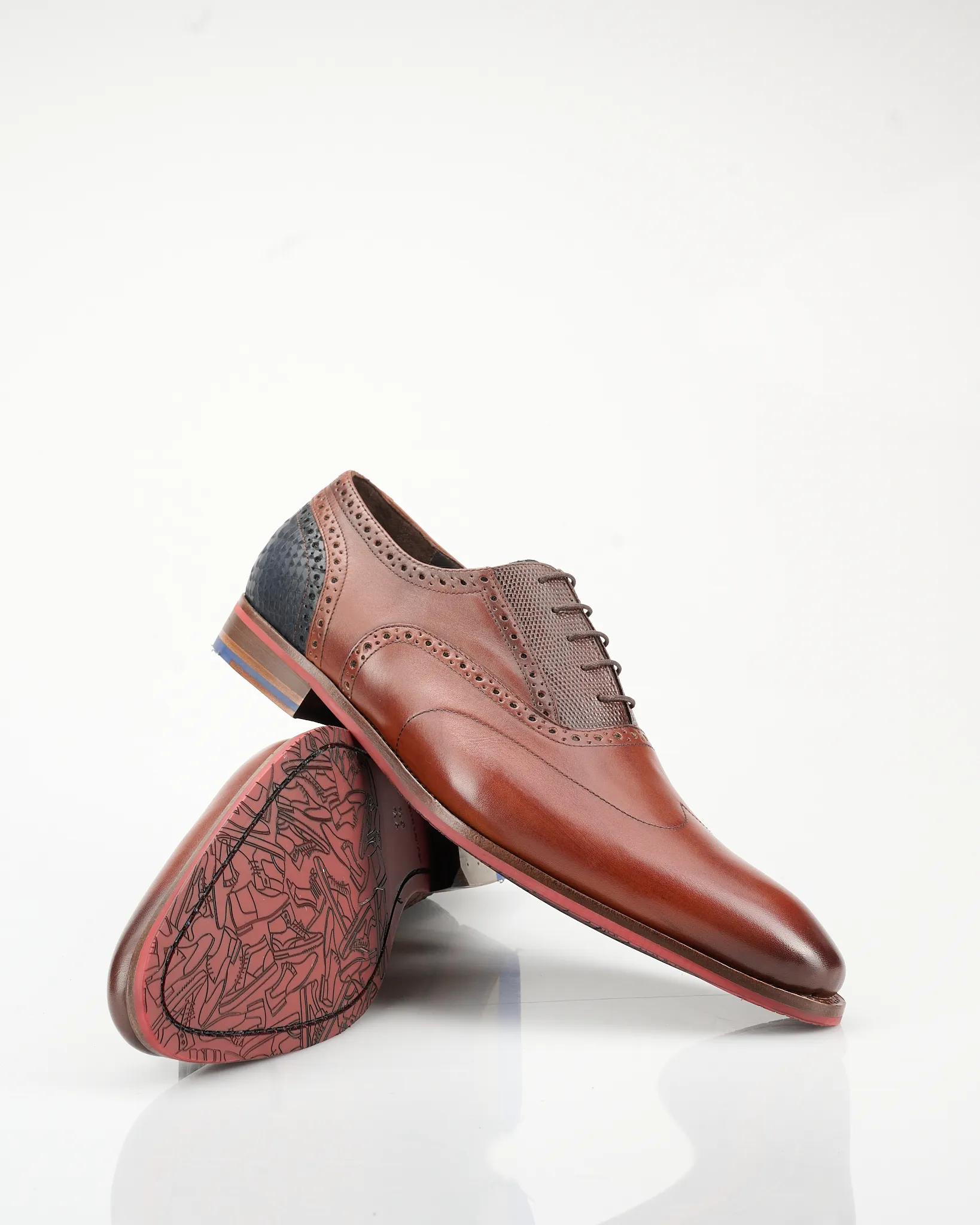 Floris van Bommel De Stapper Geklede schoenen Cognac 027731-82-38