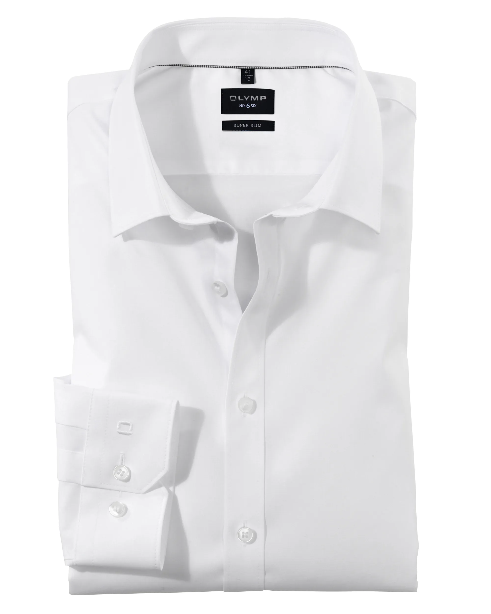 OLYMP Overhemd LM Wit 040714-01-37