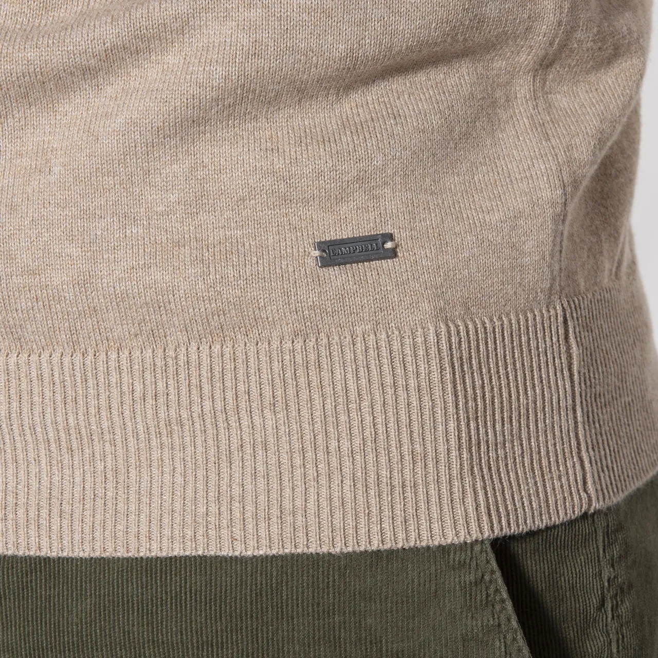 Campbell Trui V-hals Beige 044530-810-L
