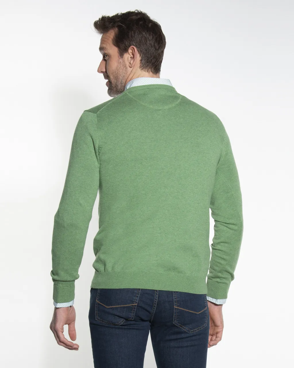 Campbell Trui V-hals Lichtgroen 044530-420