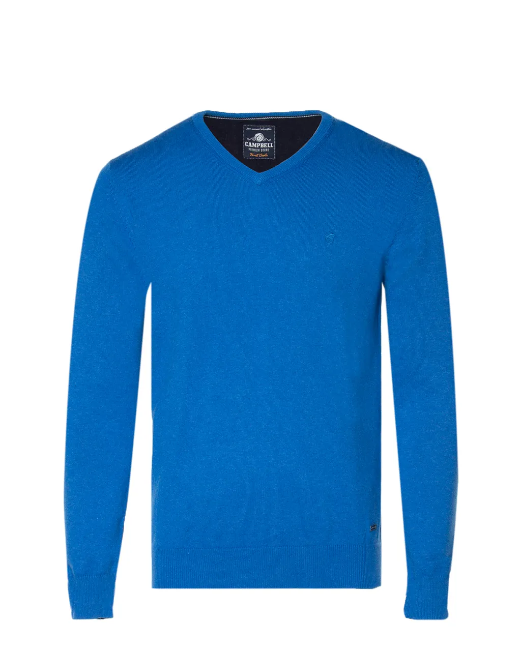 Campbell Trui V-hals Blauw uni 044530-301-L