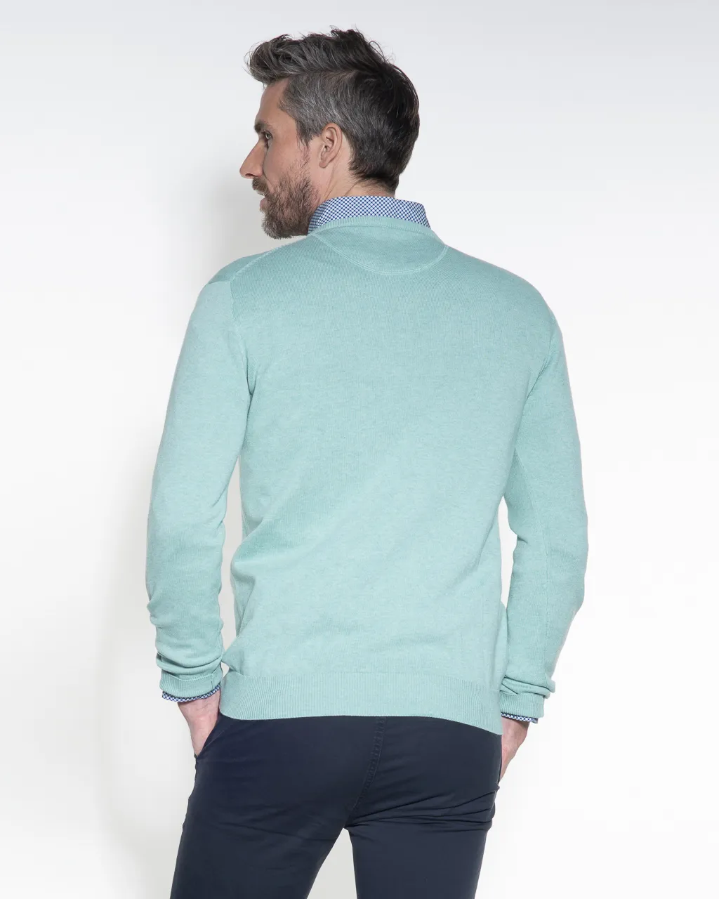 Campbell Trui V-hals Mint uni 044530-411-L