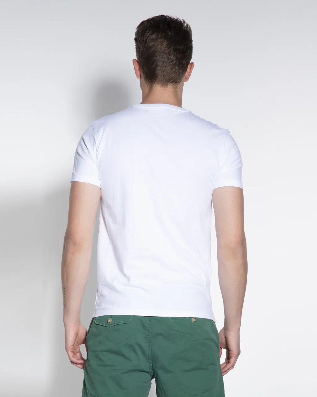 Polo Ralph Lauren Custom Slim fit T-shirt KM Wit 047456-001-L