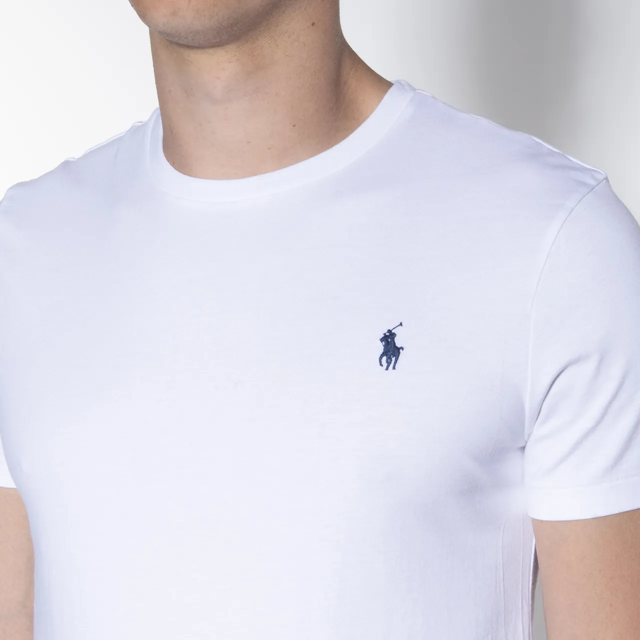 Polo Ralph Lauren Custom Slim fit T-shirt KM Wit 047456-001-L