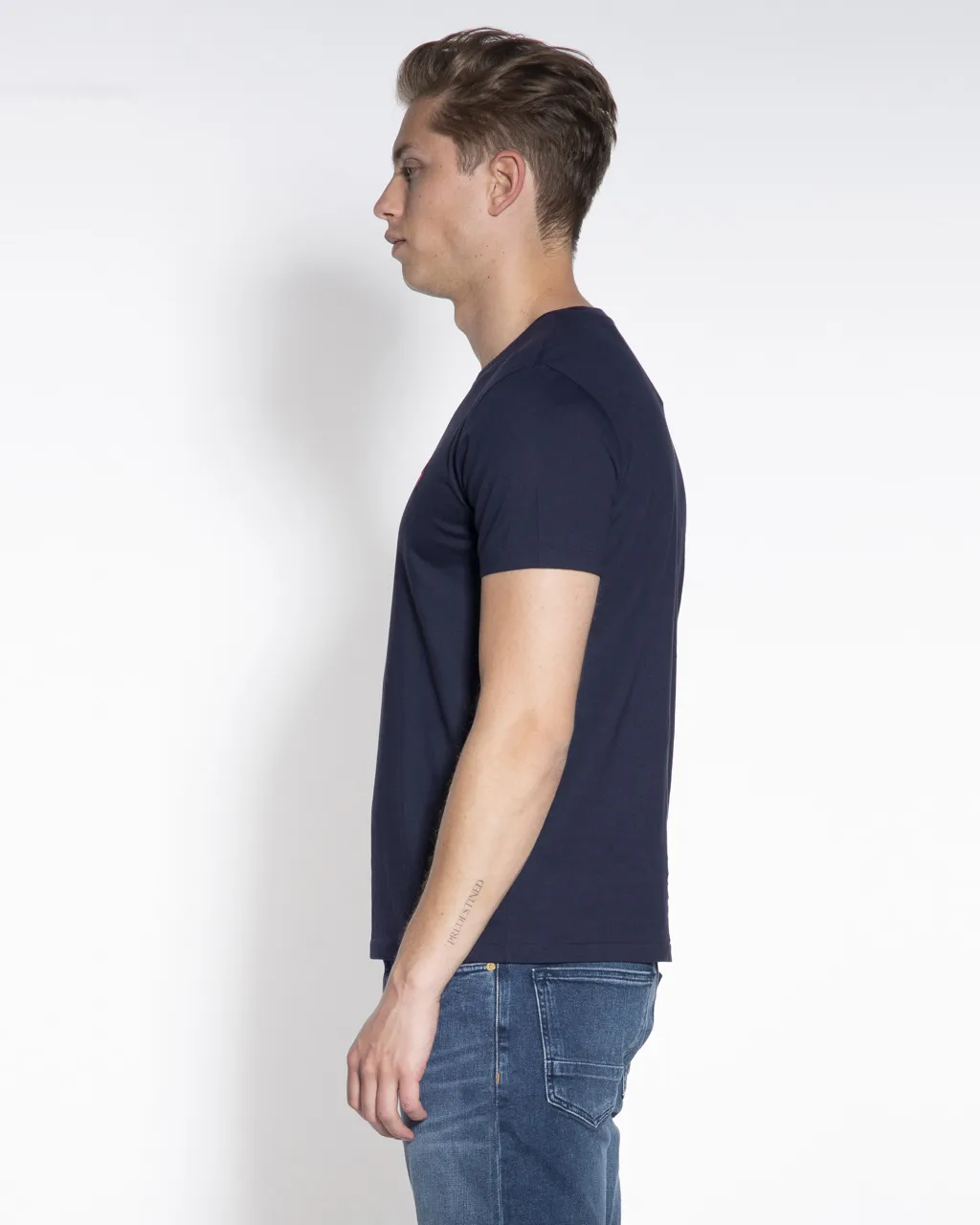 Polo Ralph Lauren Custom Slim fit T-shirt KM Blauw 047456-004-L