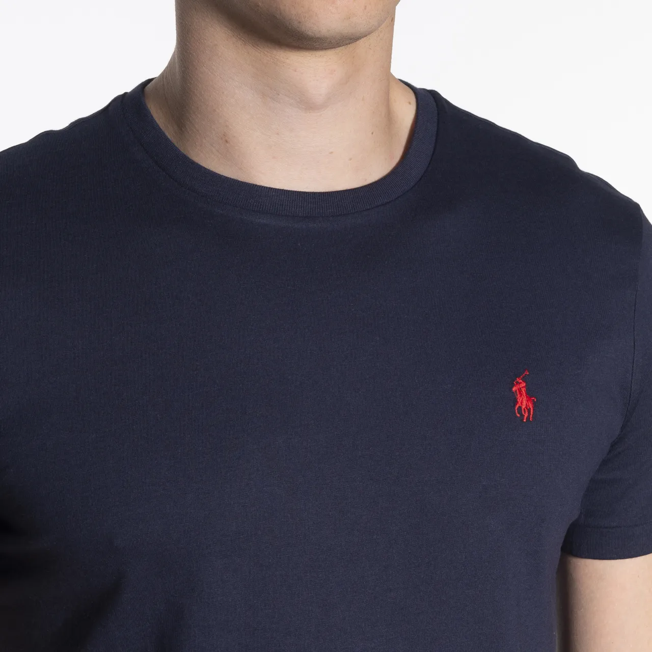 Polo Ralph Lauren Custom Slim fit T-shirt KM Blauw 047456-004-L