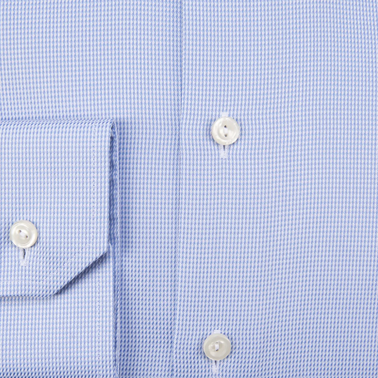 Eton Overhemd LM Lichtblauw dessin 050485-001-37/38