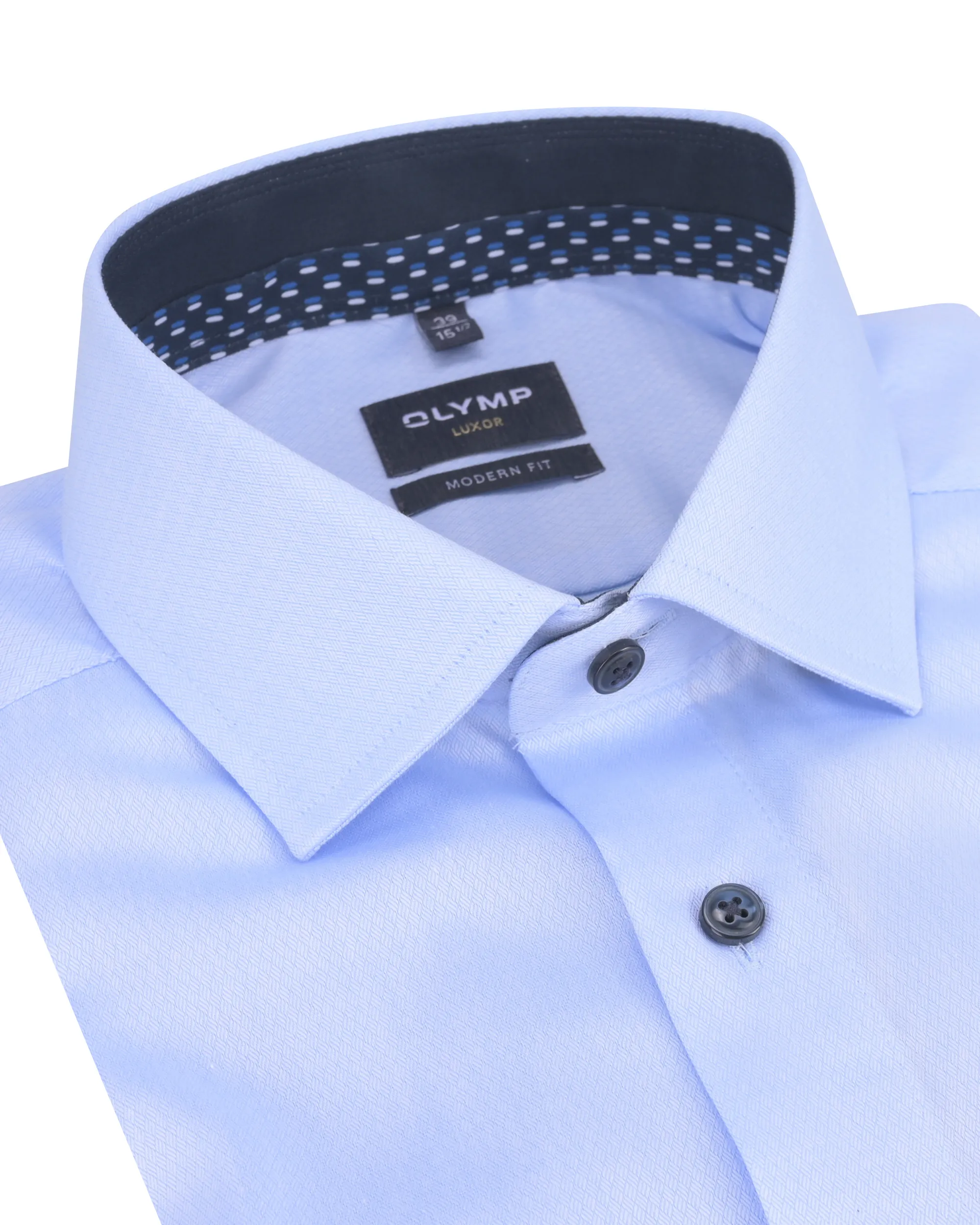 OLYMP Luxor Modern fit Overhemd LM Blauw 050946-001-38