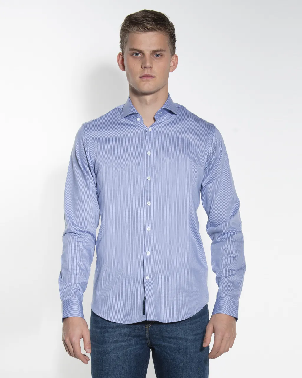 Blue Industry Casual Overhemd LM Blauw 052409-001-37