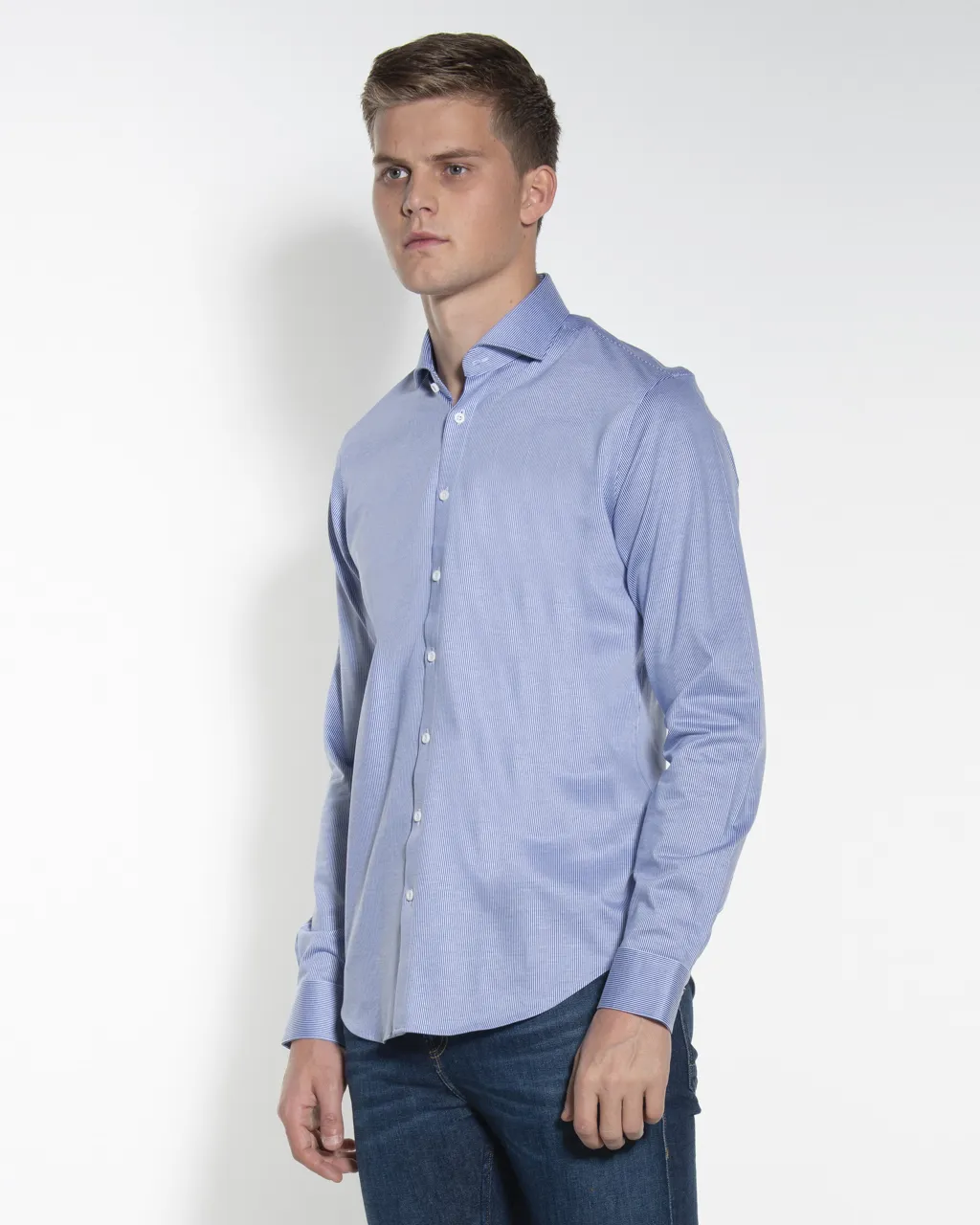 Blue Industry Casual Overhemd LM Blauw 052409-001-37