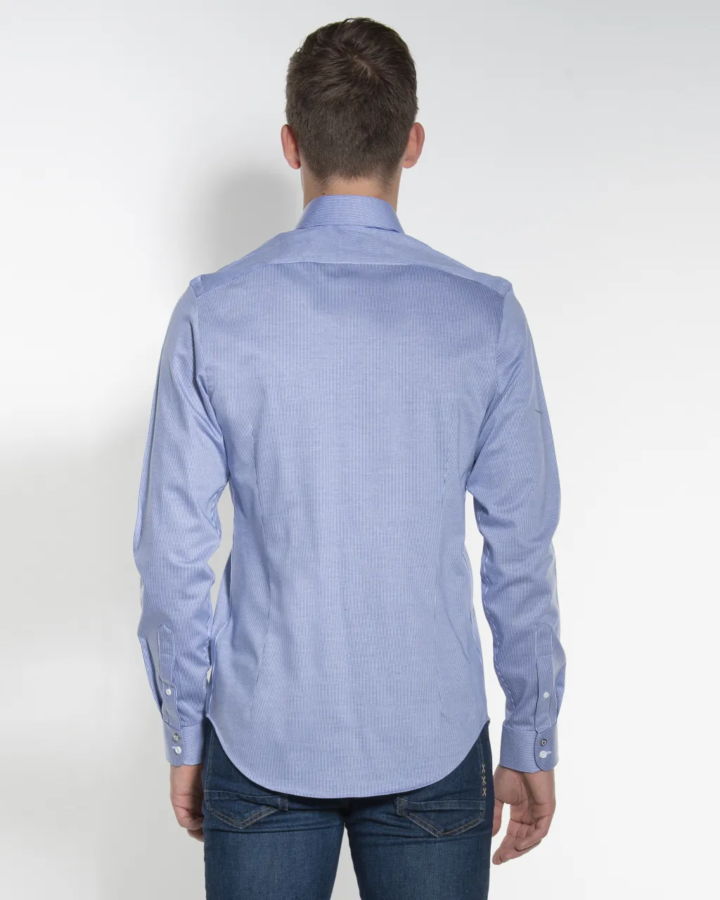 Blue Industry Casual Overhemd LM Blauw 052409-001-37