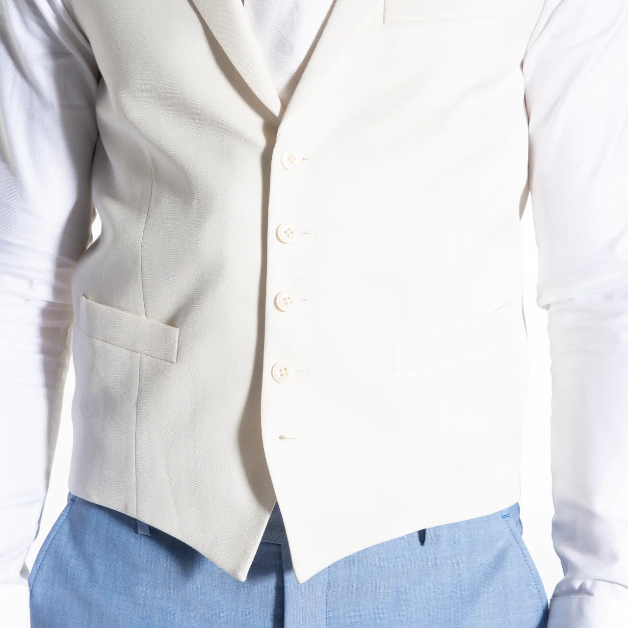 Dutch Dandies Gilet Wit 052834-001