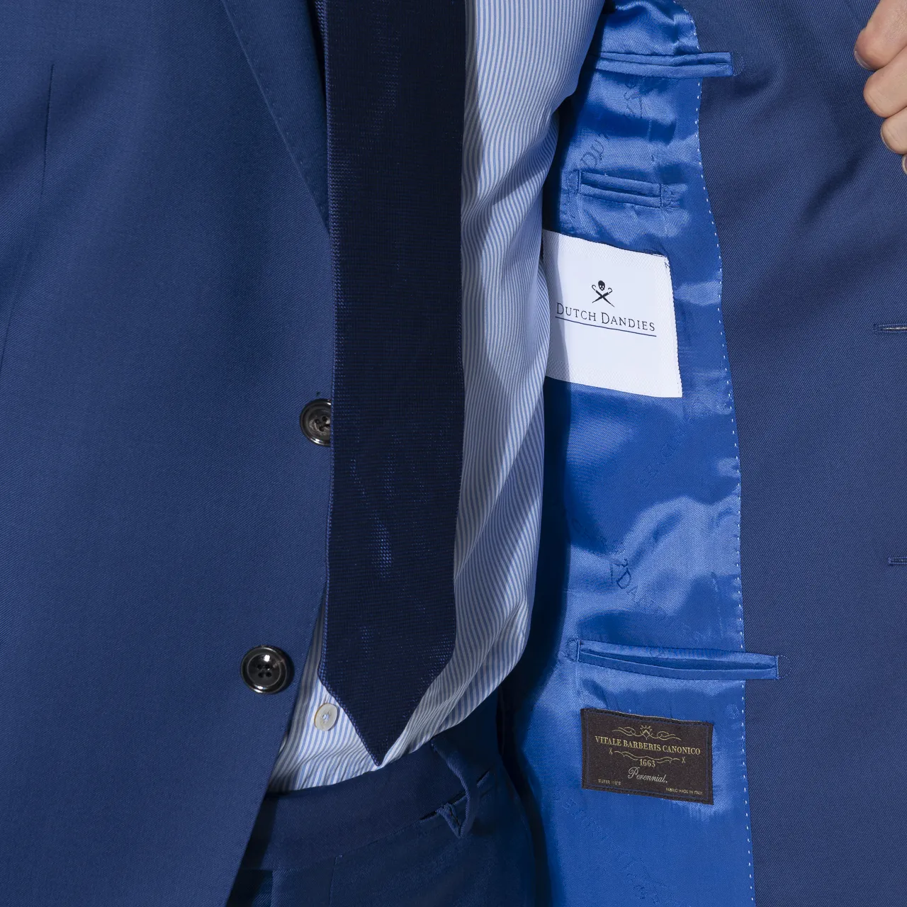 Dutch Dandies Pak Blauw uni 057008-001