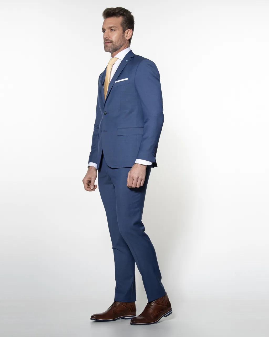 Pierre Cardin Future Flex Mix & Match Pantalon Blauw 058093-001-110