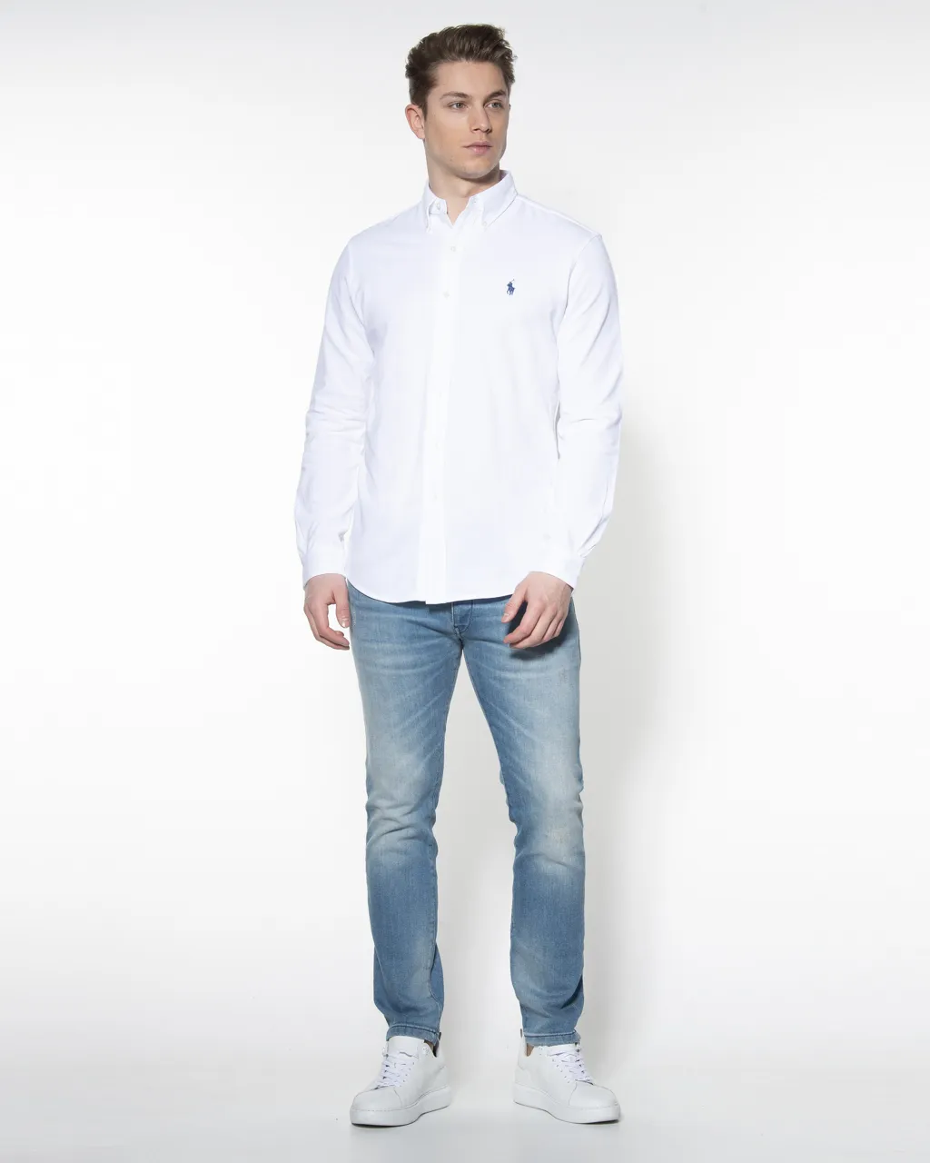 Polo Ralph Lauren Casual overhemd LM  Wit 058445-001-L