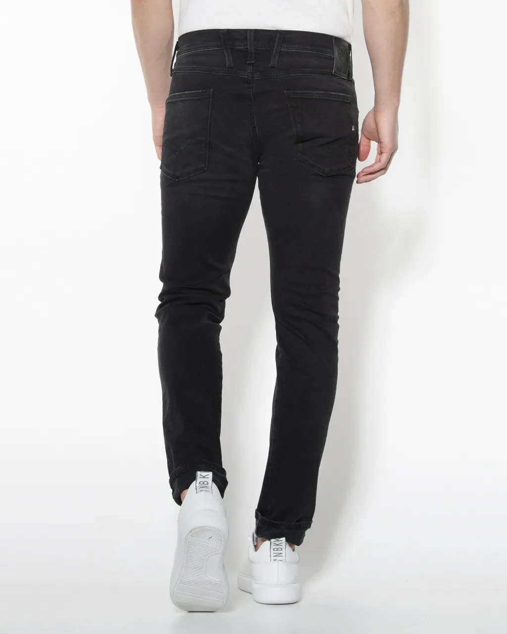 Replay Anbass Hyperflex Jeans Zwart 058820-001-28/32