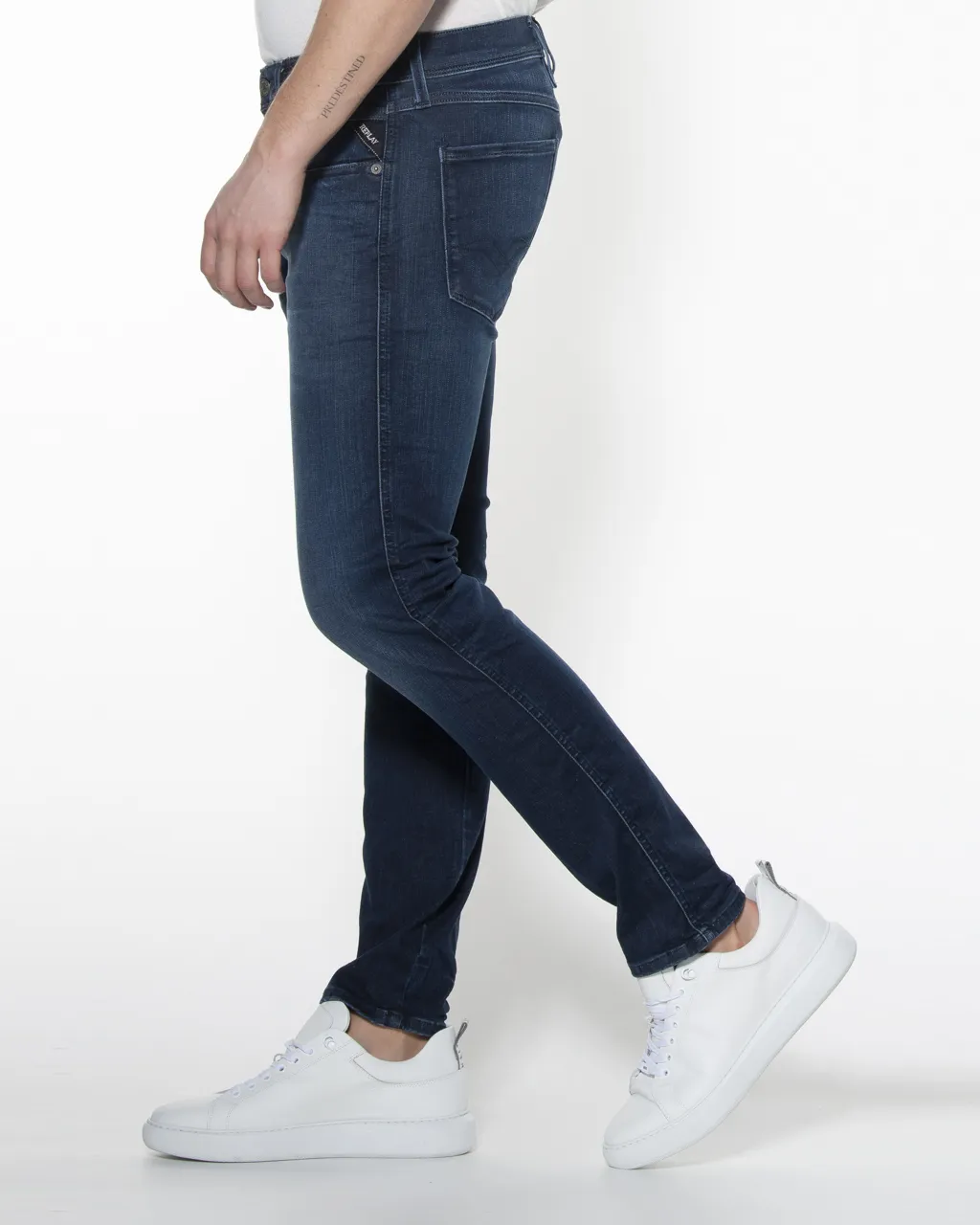 Replay Anbass Hyperflex Cloud Jeans Blauw 058821-001-28/32