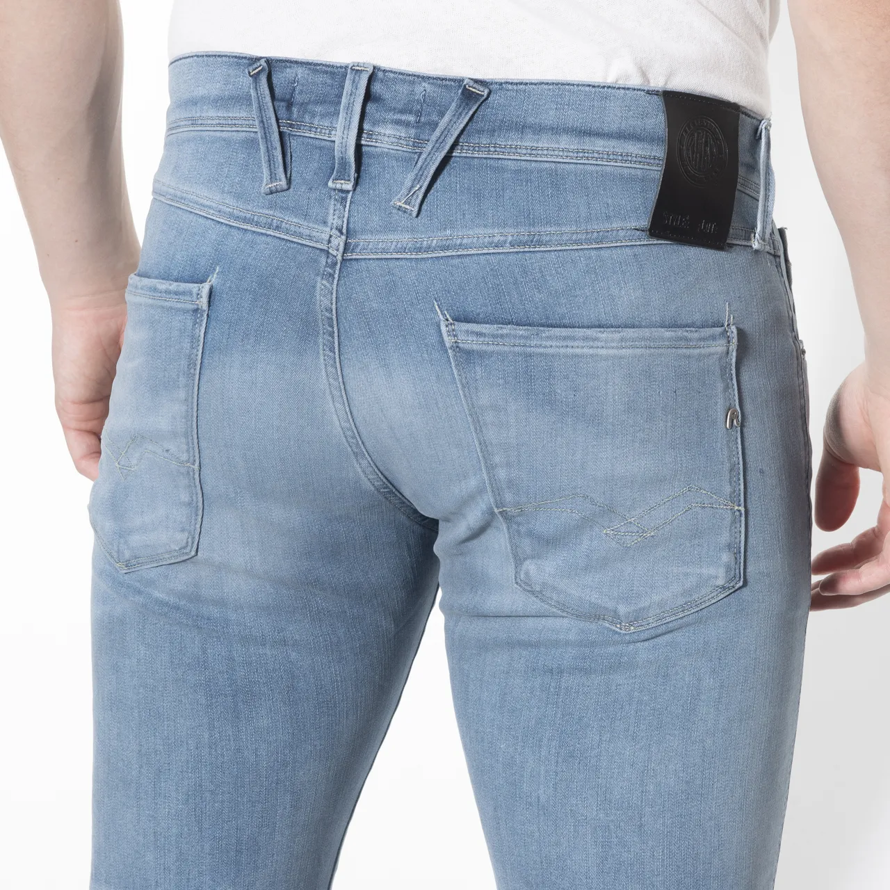 Replay Anbass Hyperflex Bio Jeans Blauw 058822-001-32/32