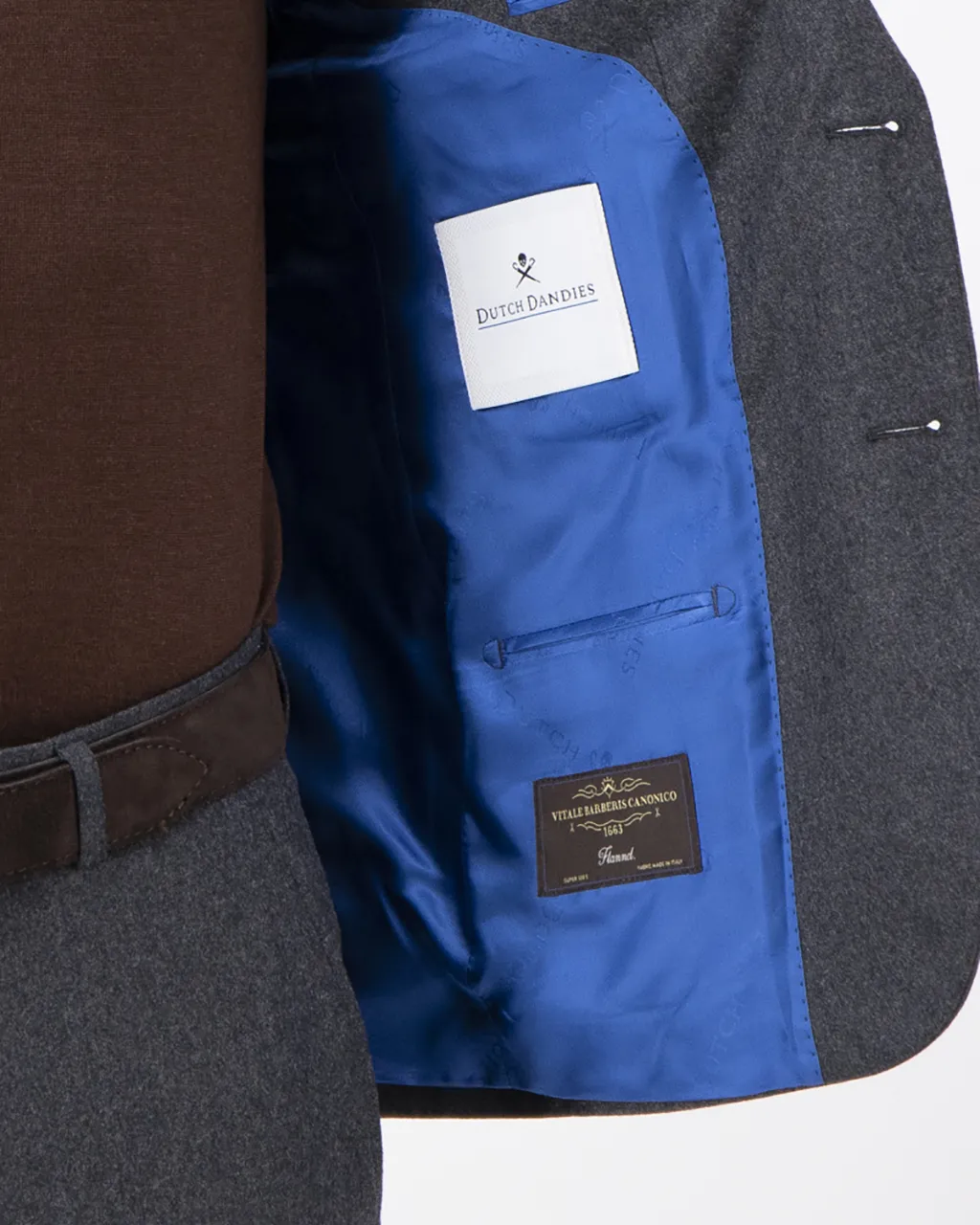 Dutch Dandies Mix & Match Colbert Donkergrijs uni 060086-001-46