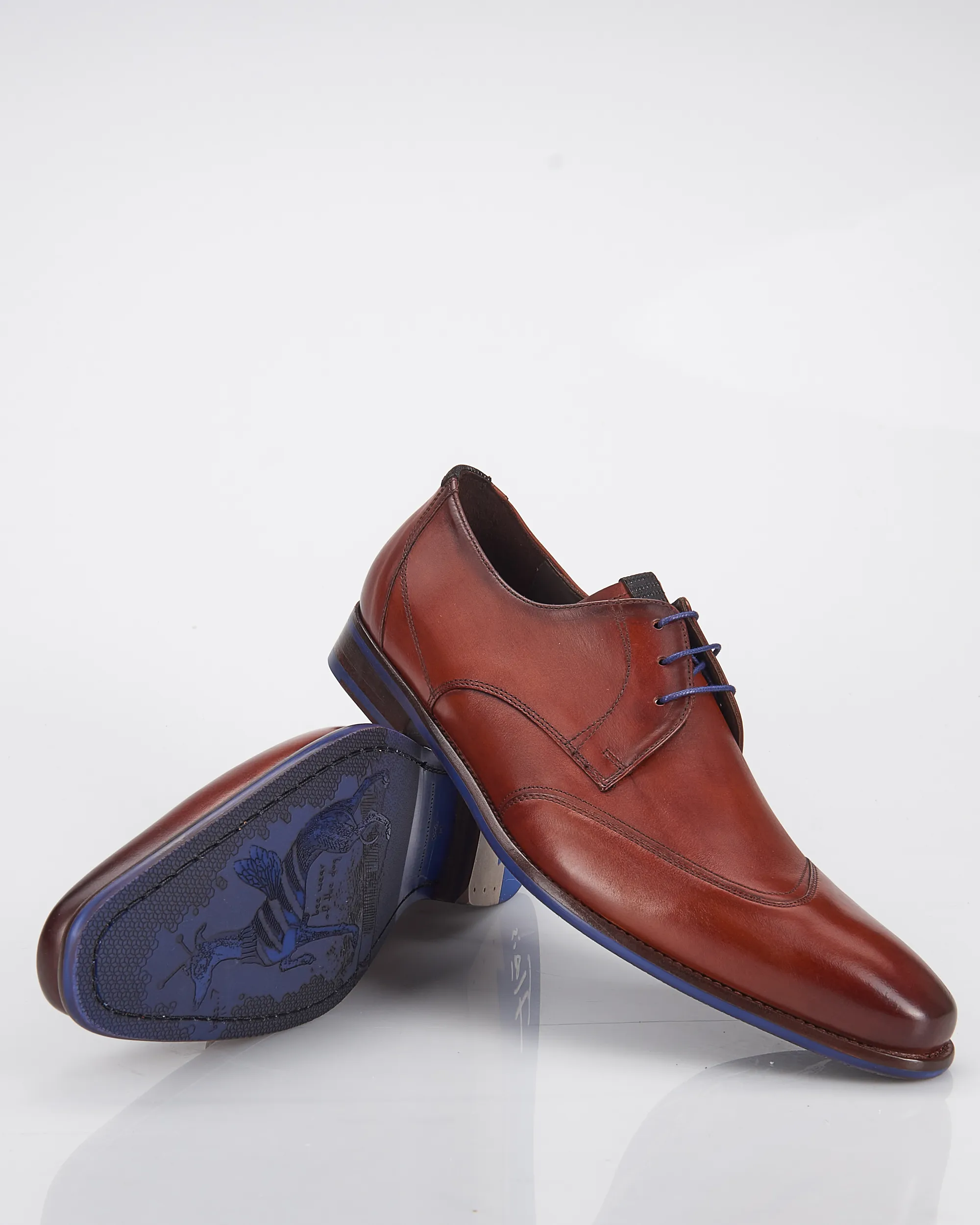 Floris van Bommel De Stijler Geklede schoenen Cognac 060427-001-10