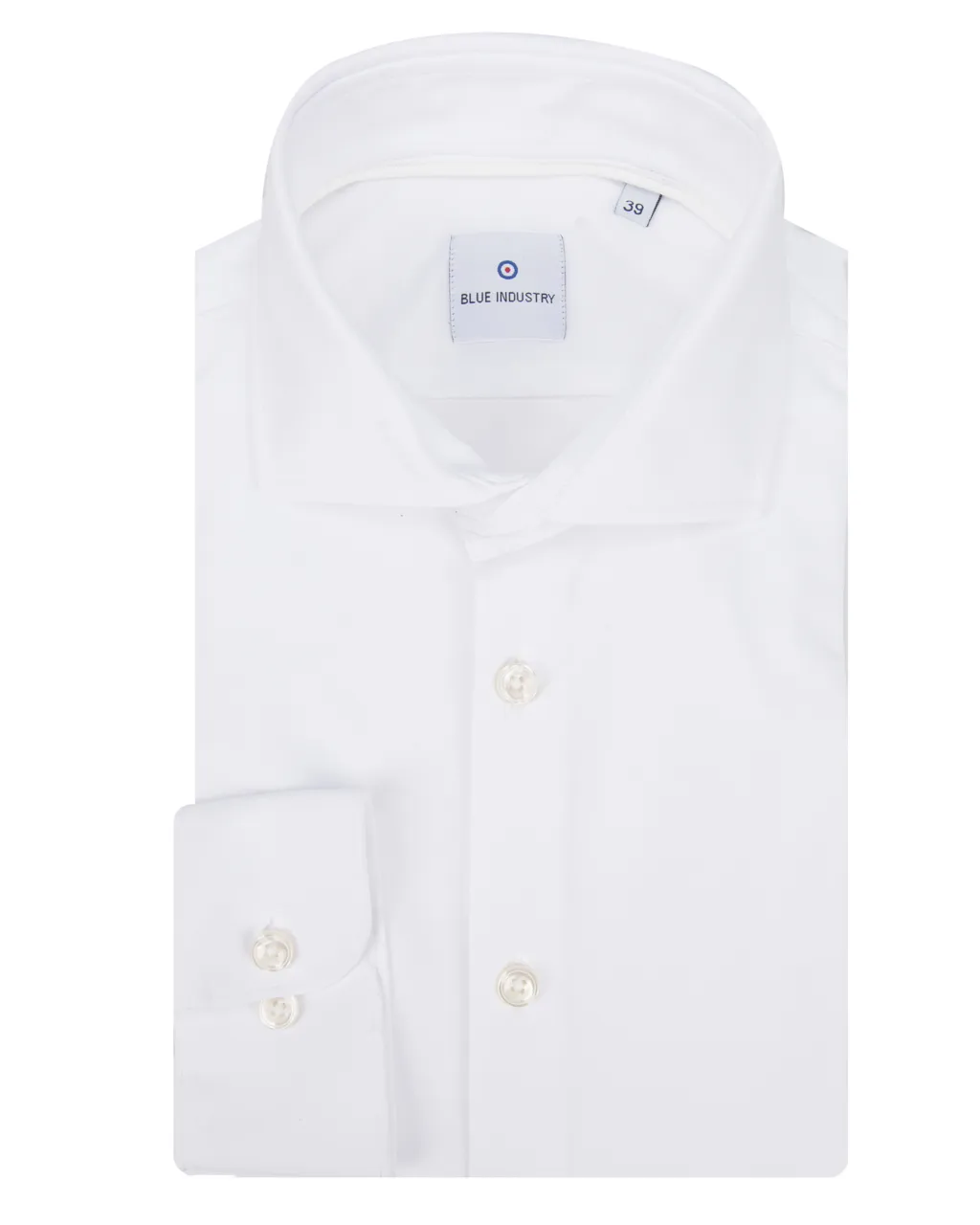 Blue Industry Casual Overhemd LM Wit 060565-001-37