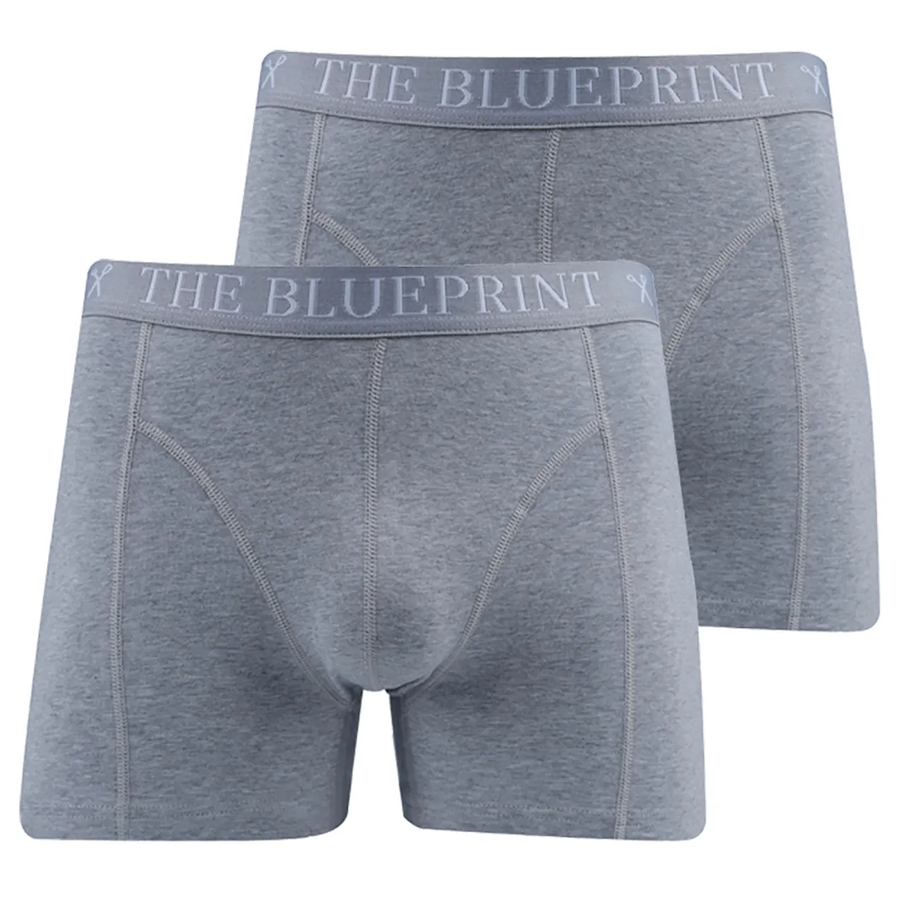 The BLUEPRINT Premium Boxershort 2-pack Donkergrijs uni 061922-003-L