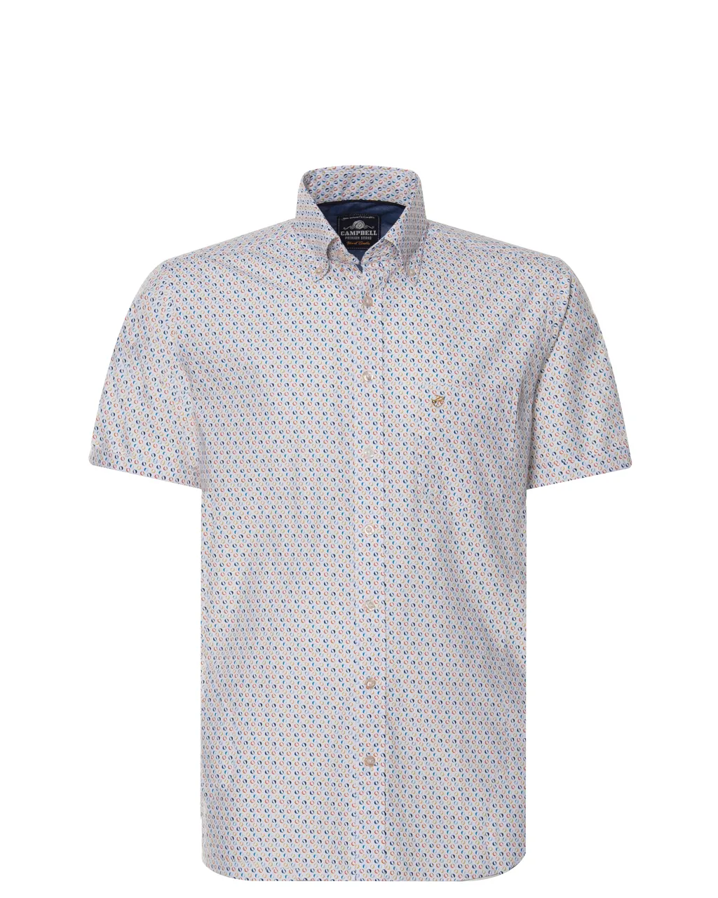 Campbell Casual Overhemd KM Terra print 064466-003-L